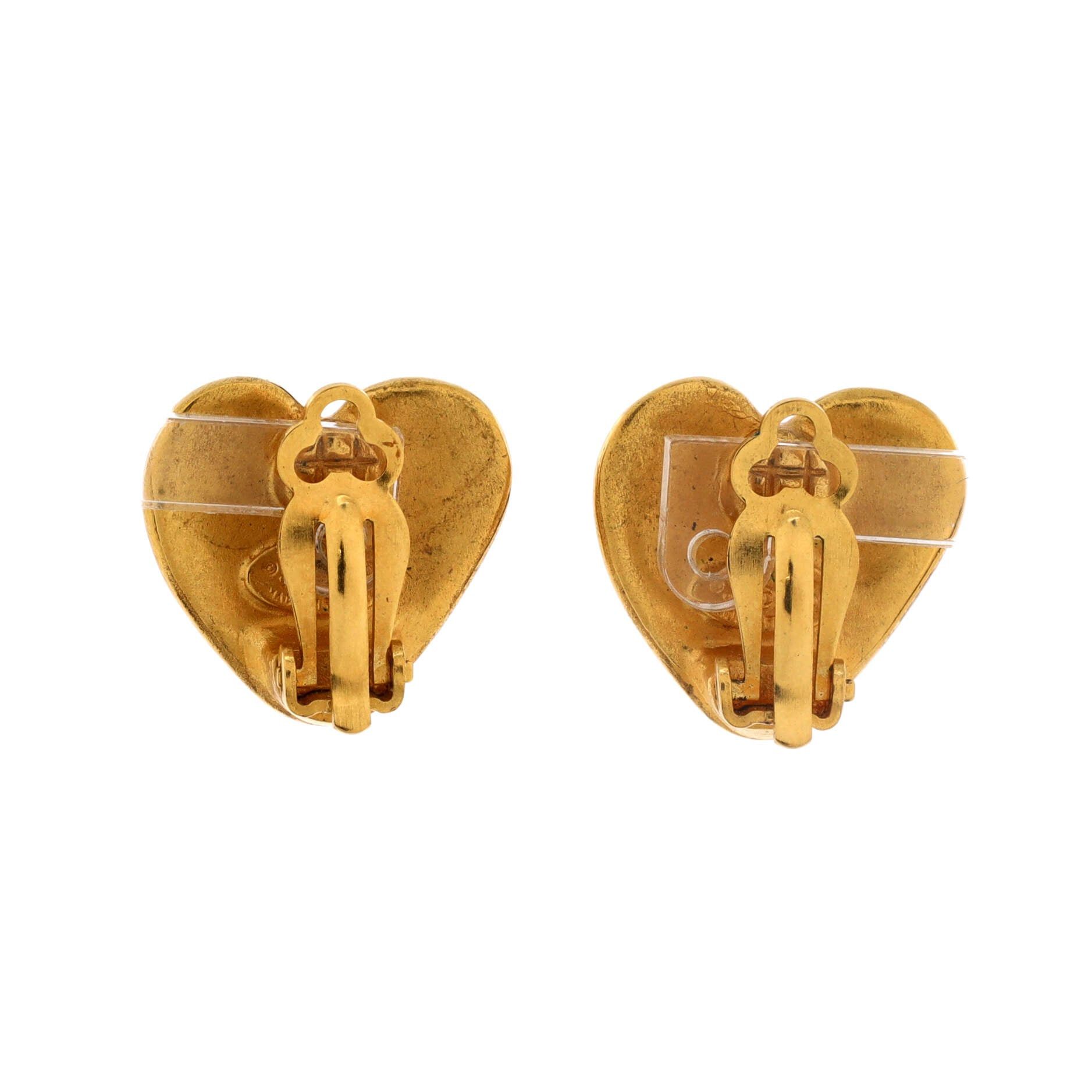 Chanel CC Hearts Clip On Earrings Size ONE SIZE - 2 Thumbnail