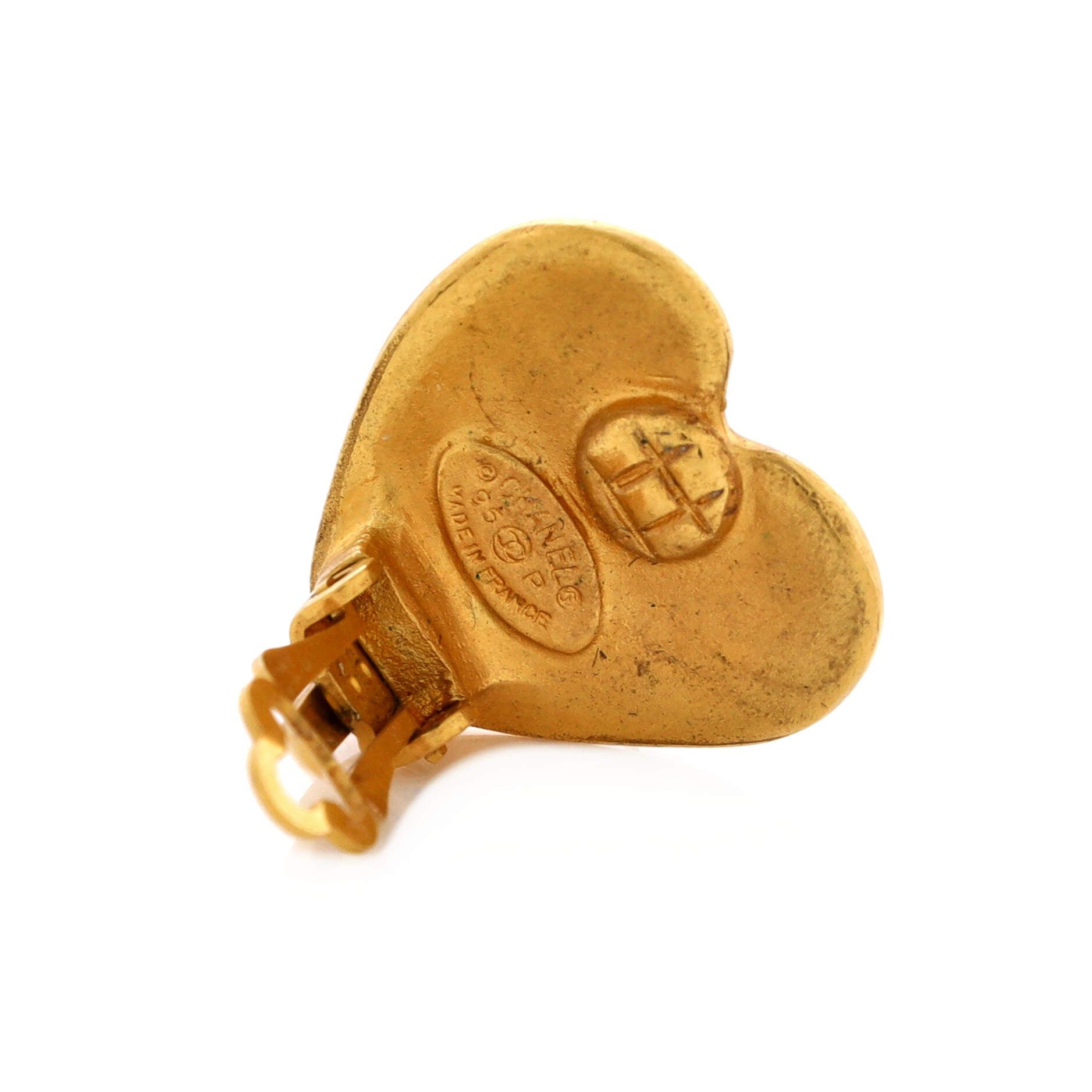 Chanel CC Hearts Clip On Earrings Size ONE SIZE - 3 Thumbnail