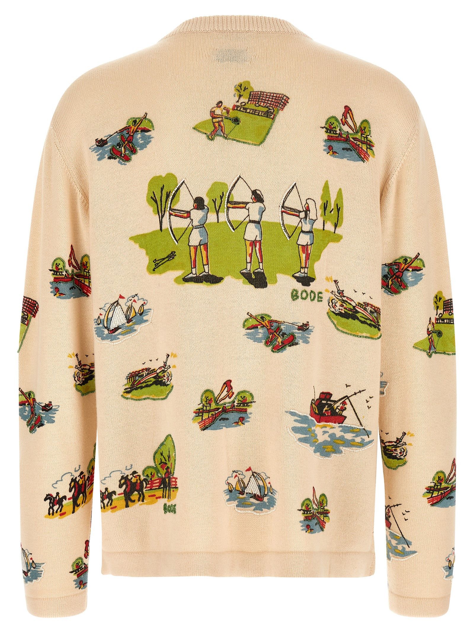Bode 'Beaded Camp' Cardigan Size US XXL / EU 58 / 5 - 2 Thumbnail