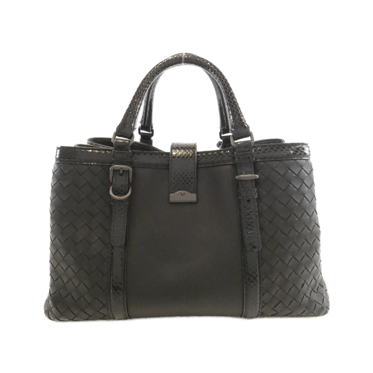 Bottega Veneta Bottega Veneta Bottega Veneta Lambskin Ayers Snake Bag Leather Handbag 389094V00EL DUTY FREE for USA Size ONE SIZE - 2 Thumbnail