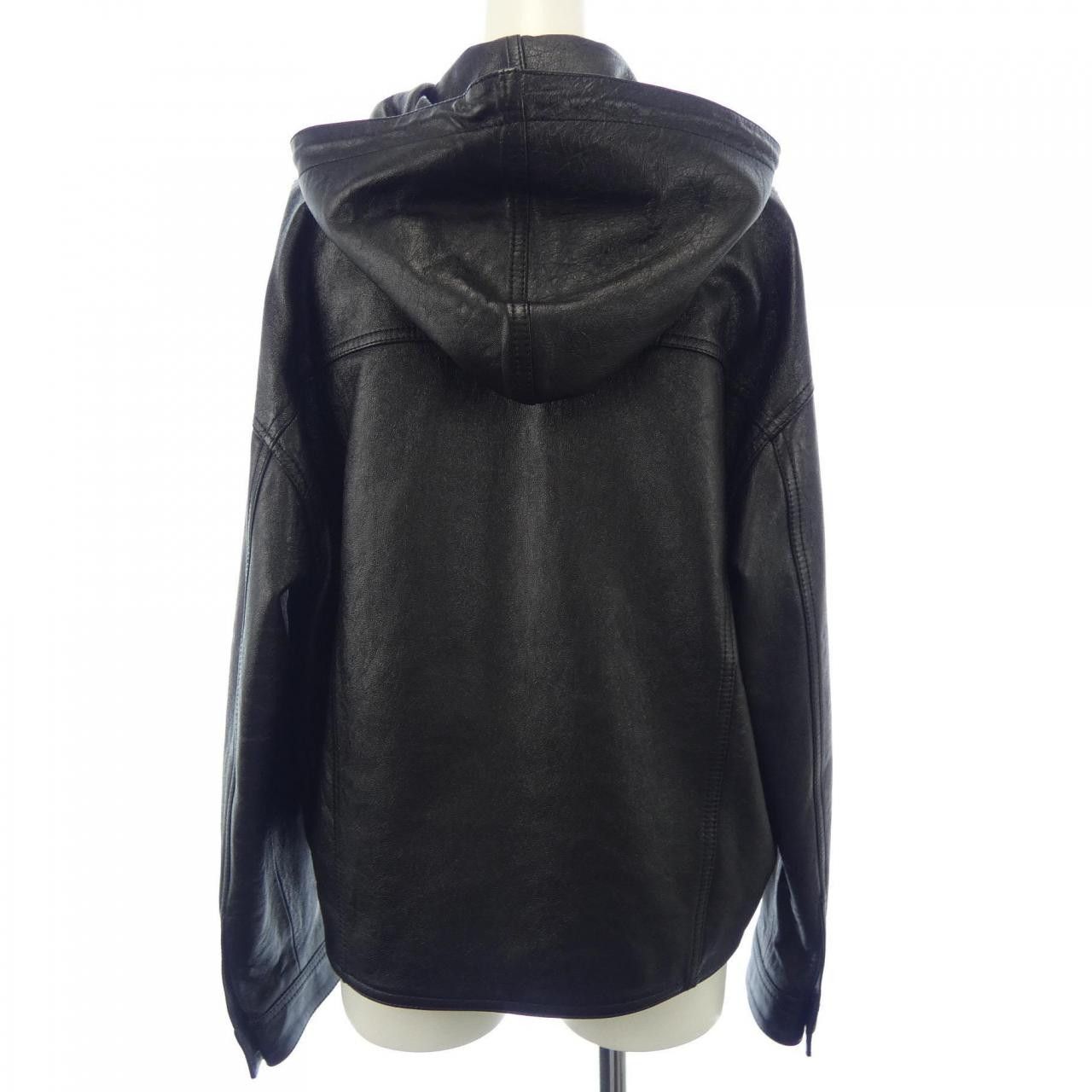 Celine Celine Celine Triomphe Lambskin Leather Jacket Leather Outerwear 2EC01303P DUTY FREE for USA Size ONE SIZE - 2 Thumbnail