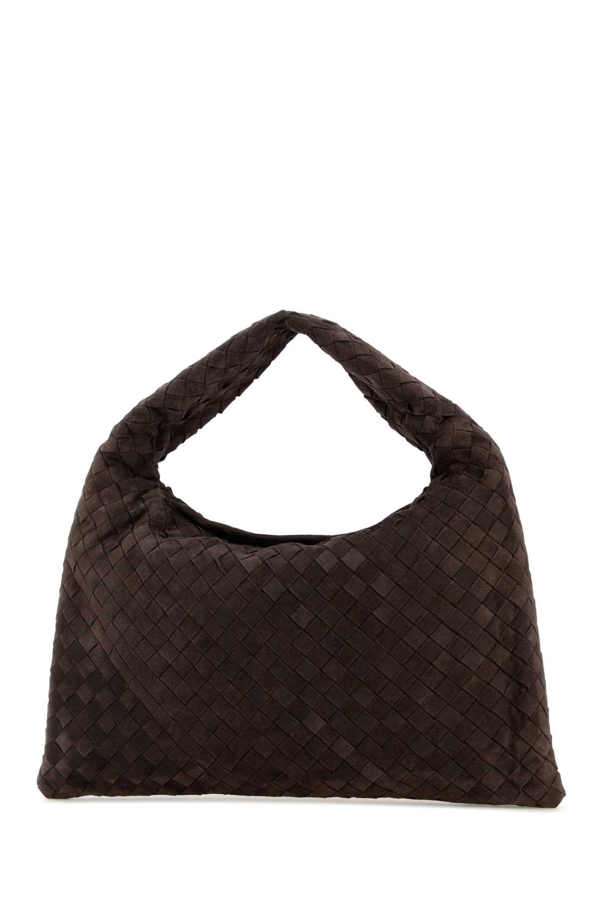 Bottega Veneta Dark Brown Suede Small Hop Shoulder Bag Size ONE SIZE - 2 Thumbnail