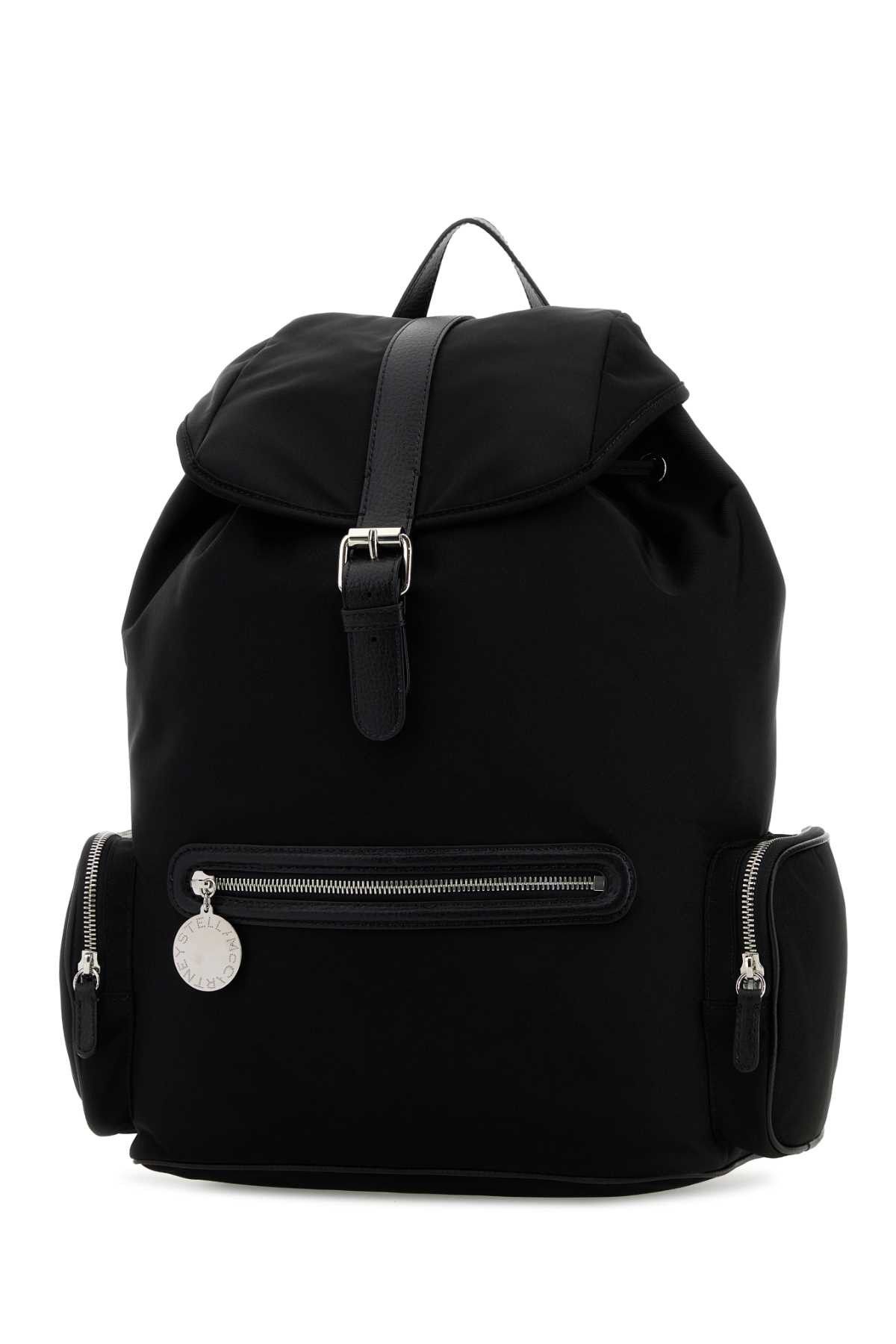 Stella McCartney Black Canvas Dartmoor Backpack Size ONE SIZE - 2 Thumbnail