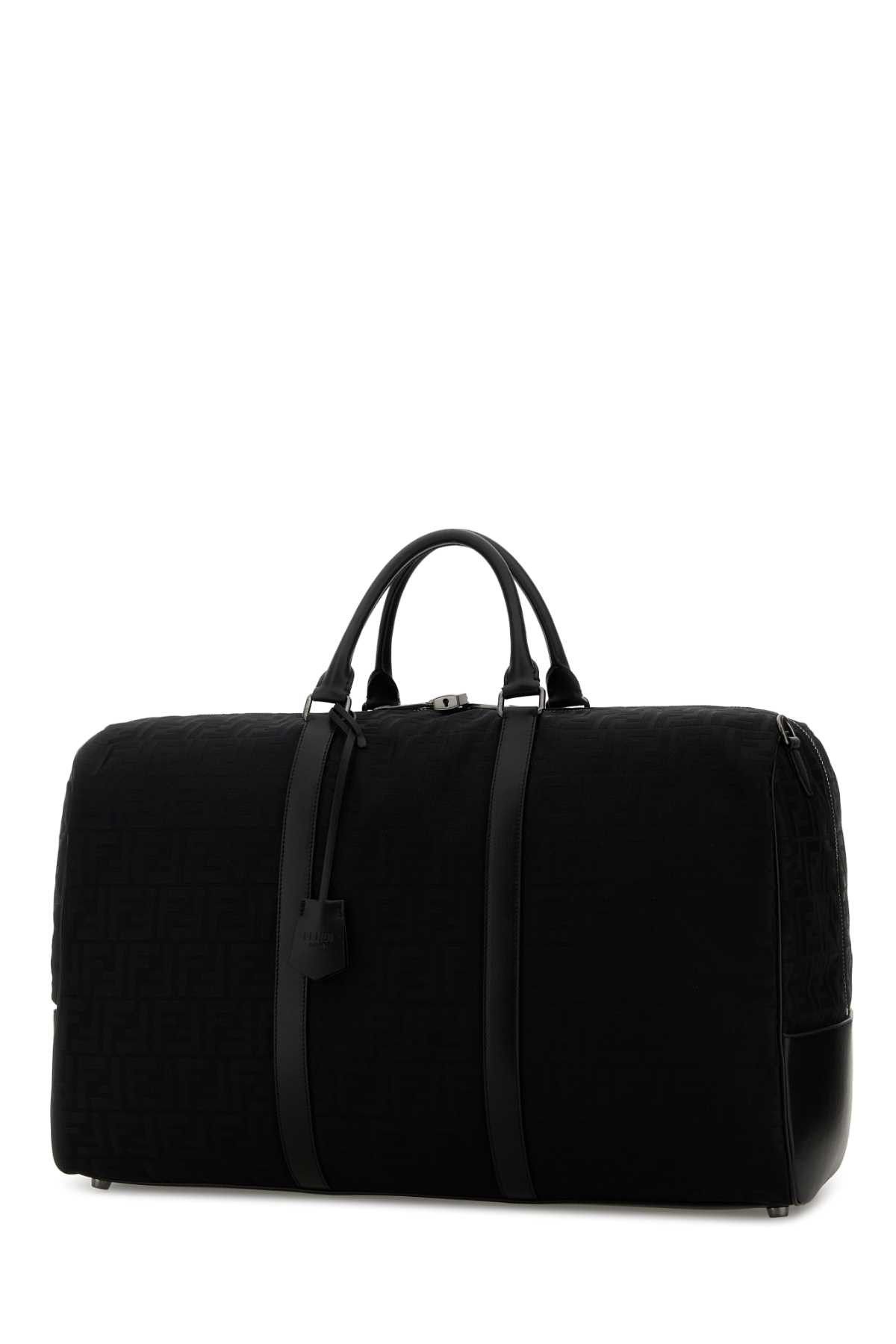 Fendi Black Fabric Large Ff Travel Bag Size ONE SIZE - 2 Thumbnail