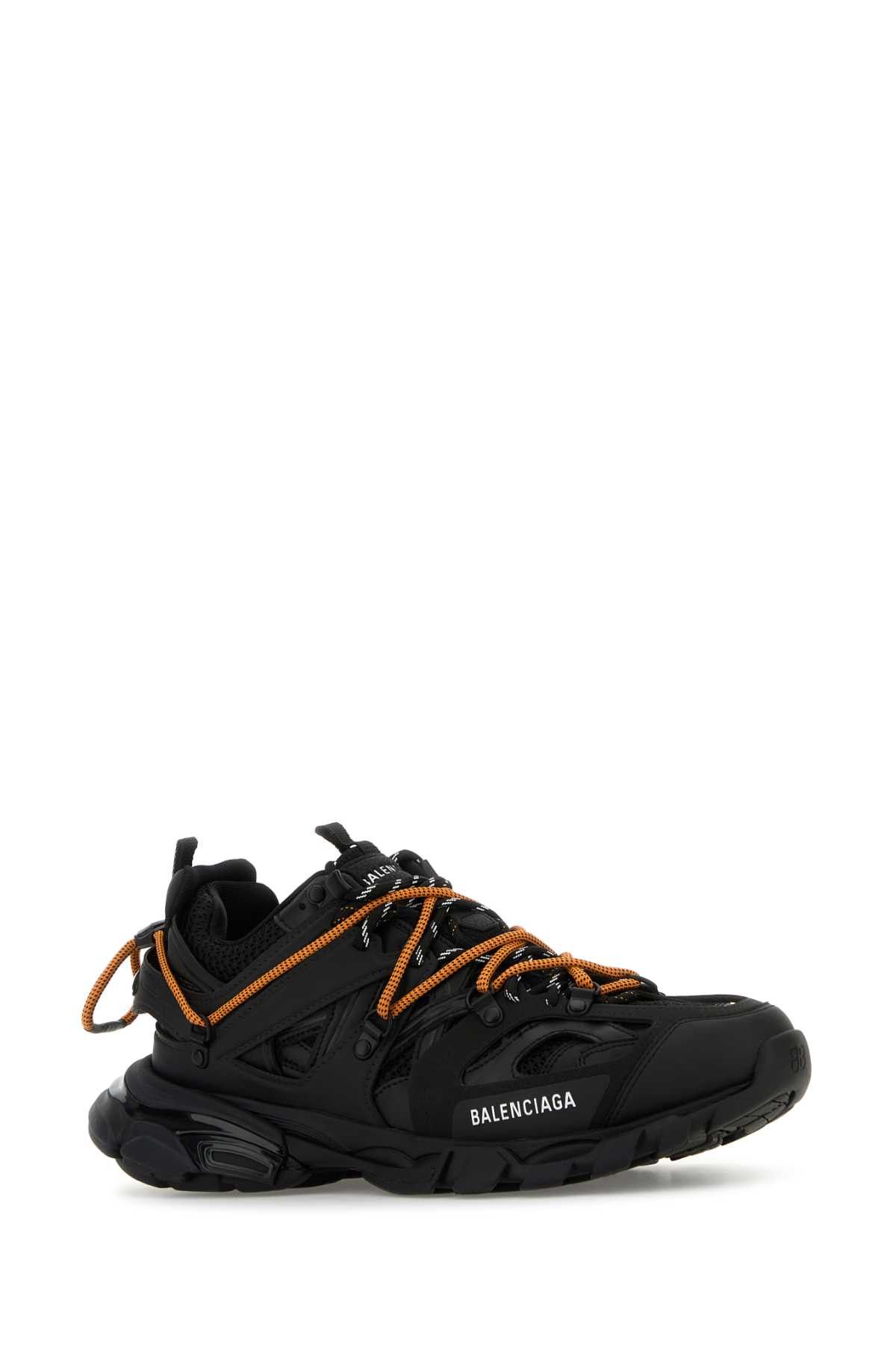 Balenciaga Black Mesh And Rubber Track Trail Sneakers Size US 10 / EU 43 - 2 Thumbnail