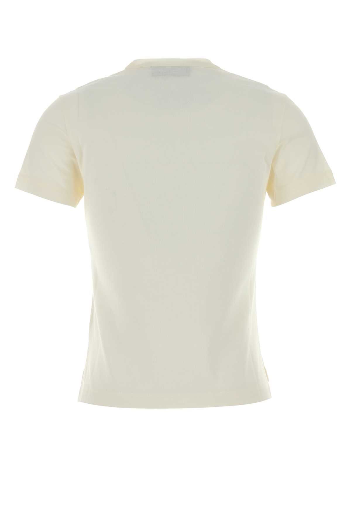 Gucci White Cotton T-Shirt Size S / US 4 / IT 40 - 2 Thumbnail