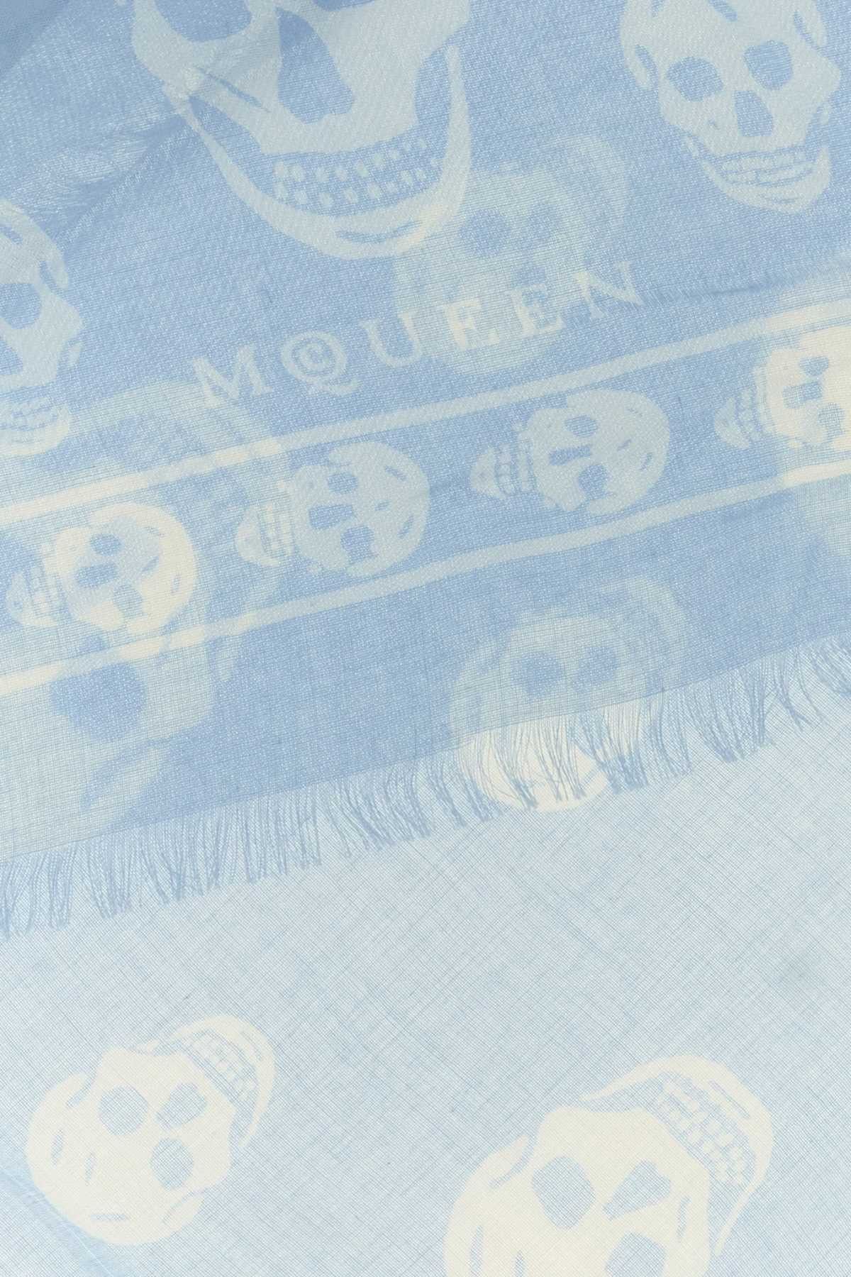 Alexander McQueen Printed Modal Blend Foulard Size ONE SIZE - 2 Thumbnail