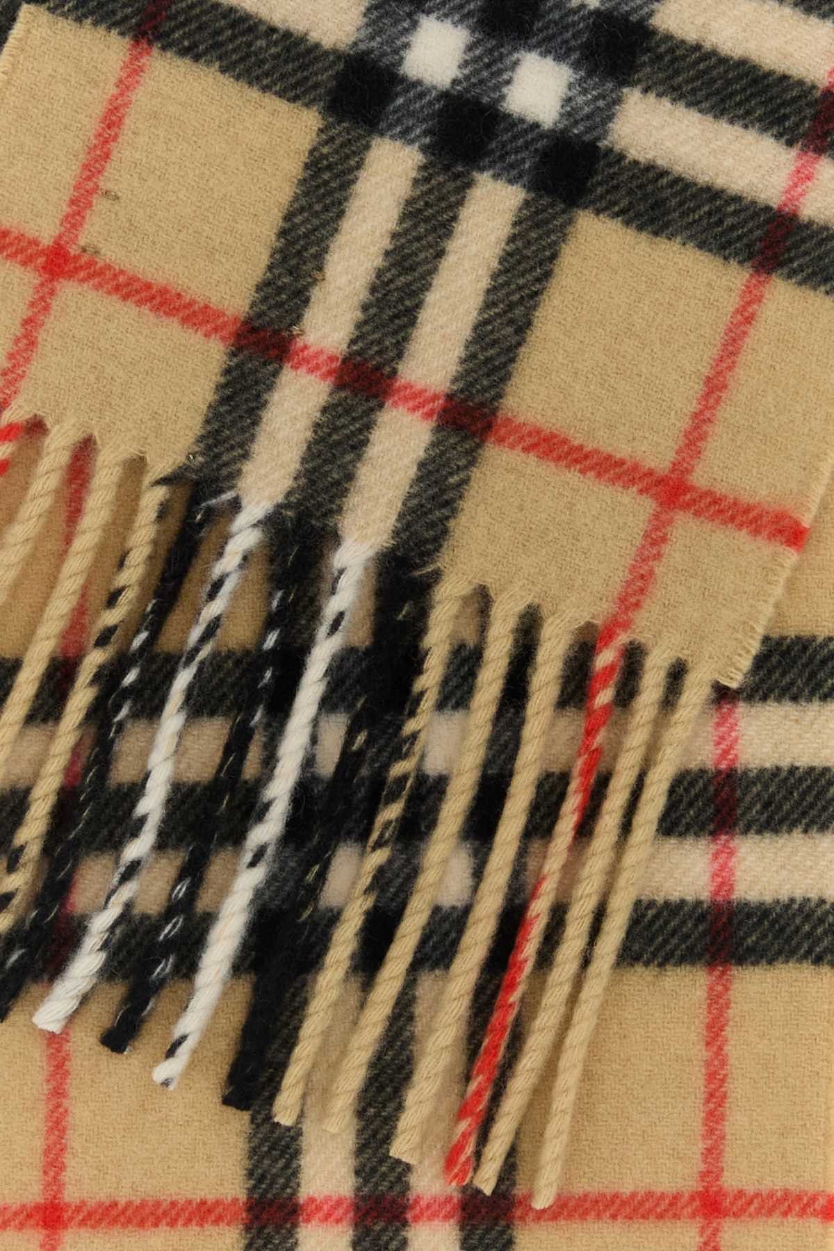 Burberry Embroidered Cashmere Scarf Size ONE SIZE - 2 Thumbnail