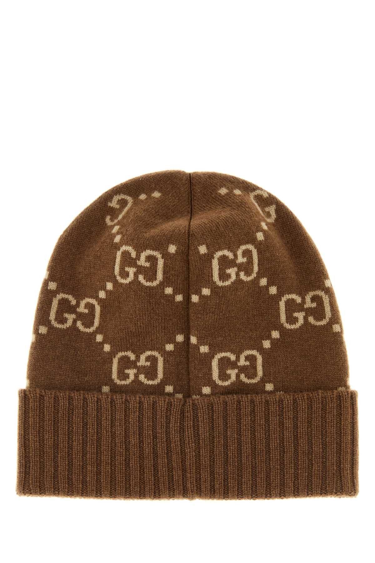 Gucci Embroidered Cashmere Beanie Hat Size ONE SIZE - 2 Thumbnail