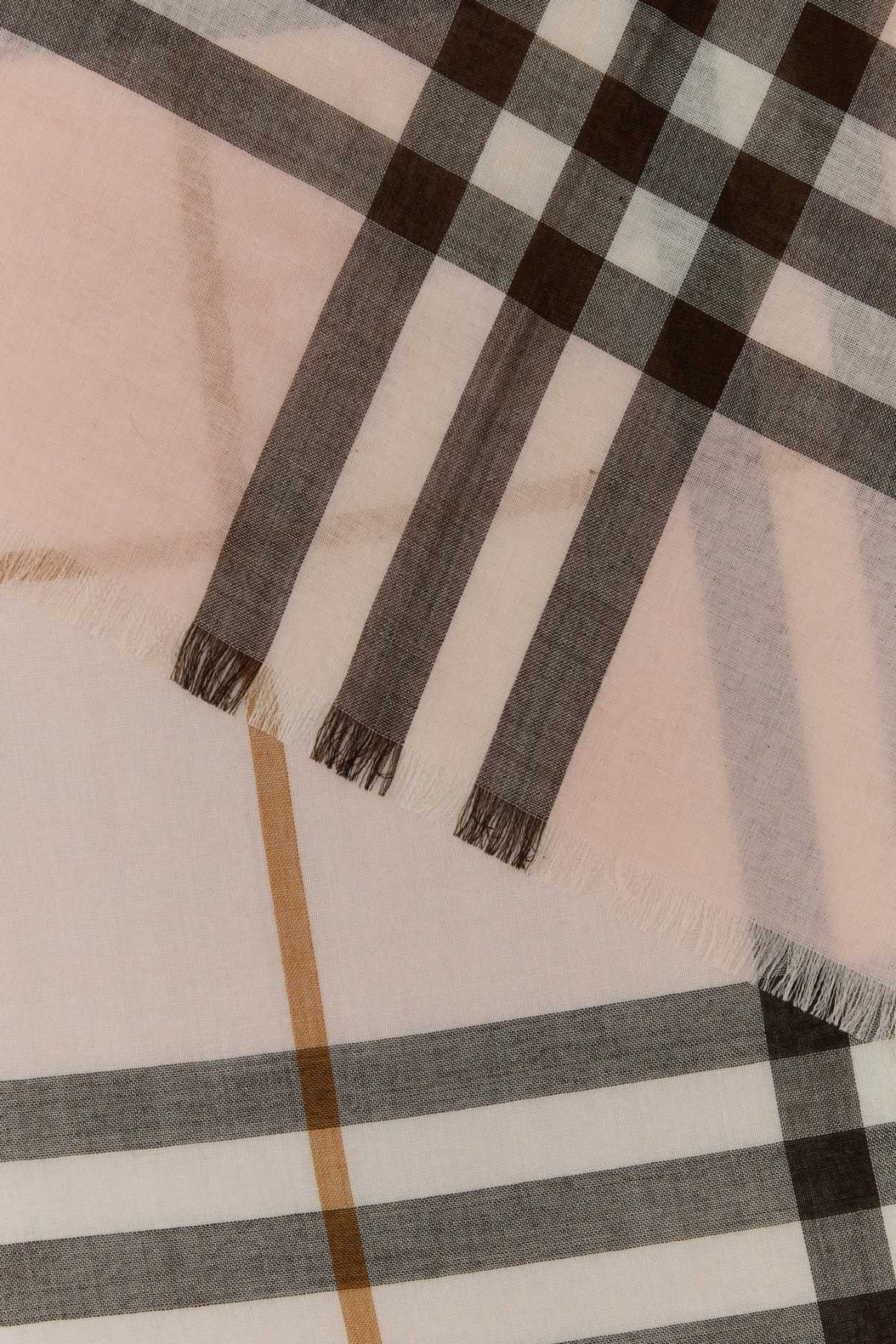 Burberry Embroidered Wool Blend Scarf Size ONE SIZE - 2 Thumbnail