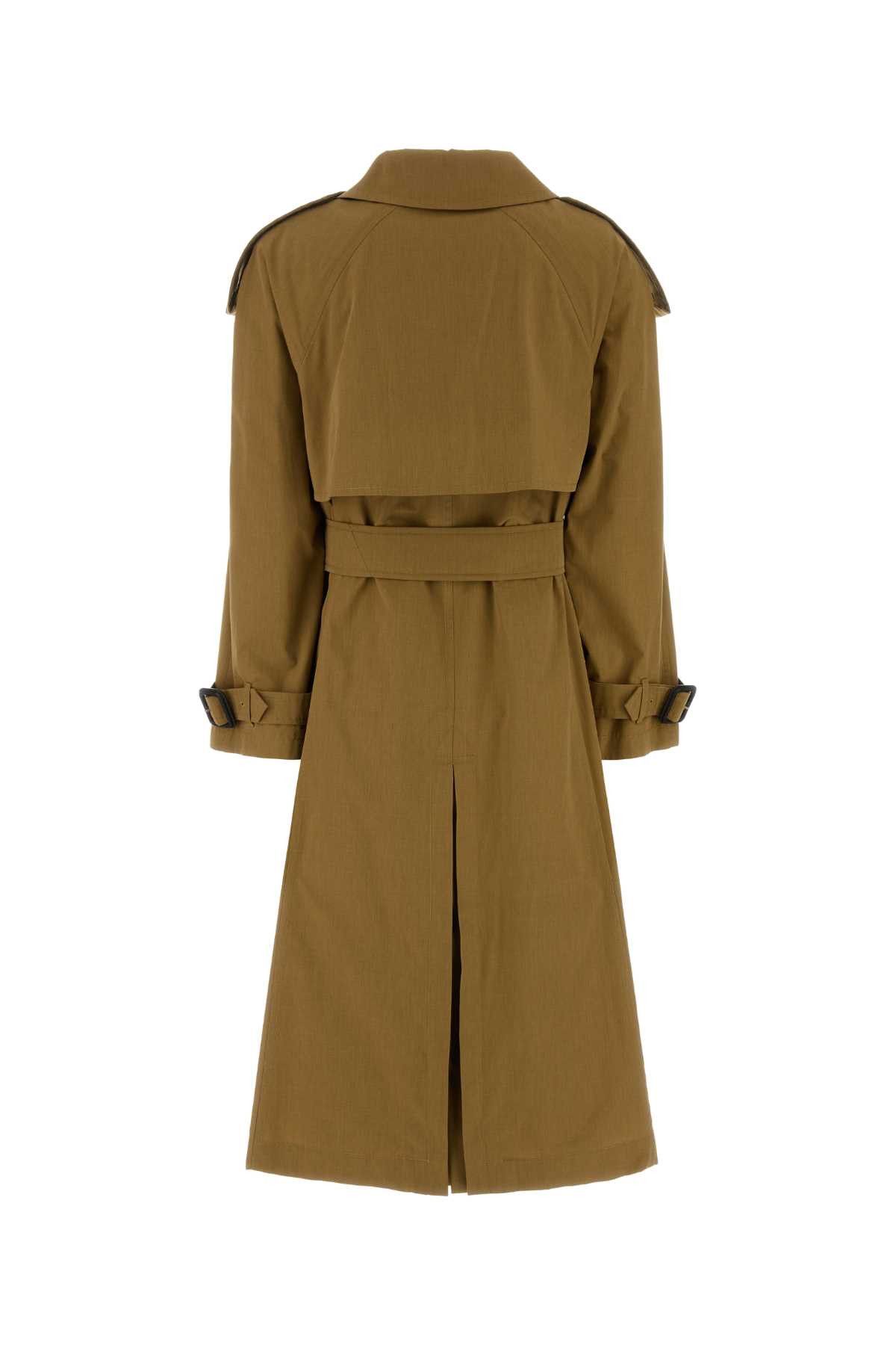 Burberry Mud Canvas Fitzrovia Trench Coat Size S / US 4 / IT 40 - 2 Thumbnail
