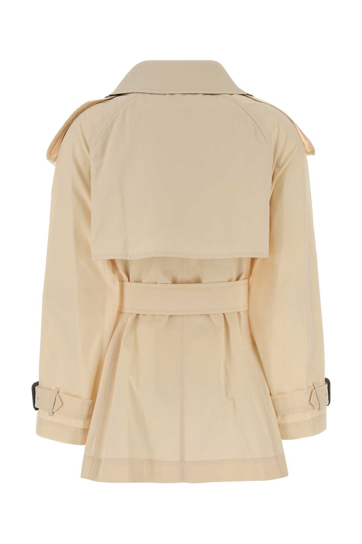 Burberry Ivory Cotton Fitzrovia Trench Coat Size S / US 4 / IT 40 - 2 Thumbnail