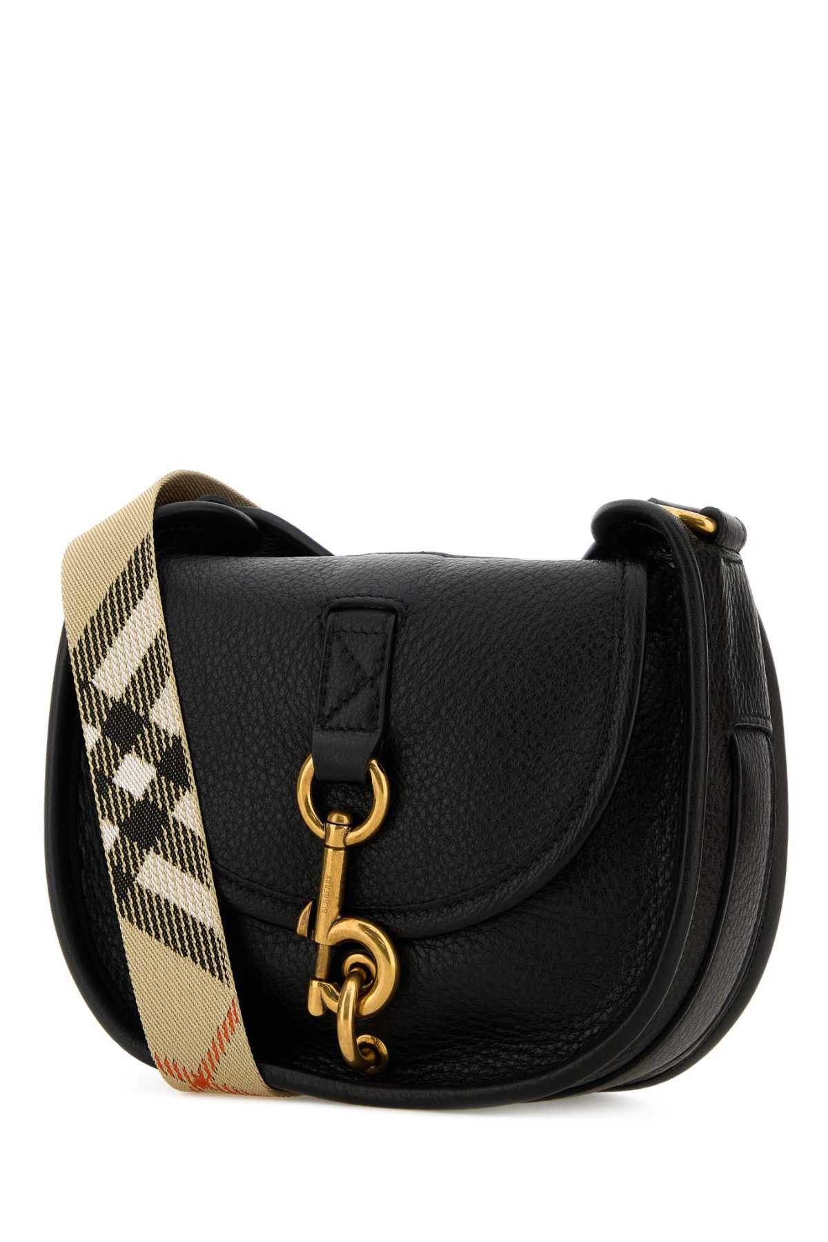 Burberry Black Leather Mini Messenger B Clip Crossbody Bag Size ONE SIZE - 2 Thumbnail