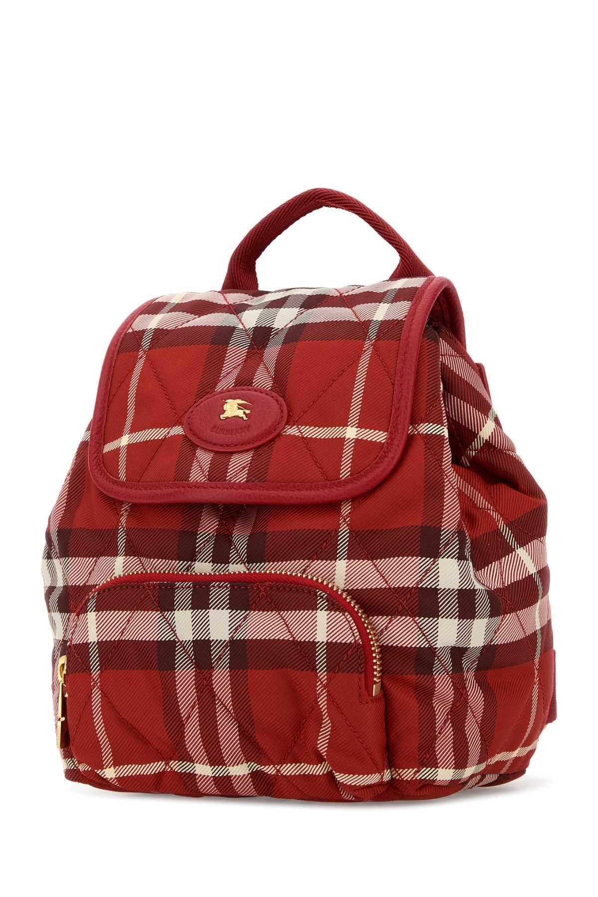 Burberry Embroidered Canvas Backpack Size ONE SIZE - 2 Thumbnail