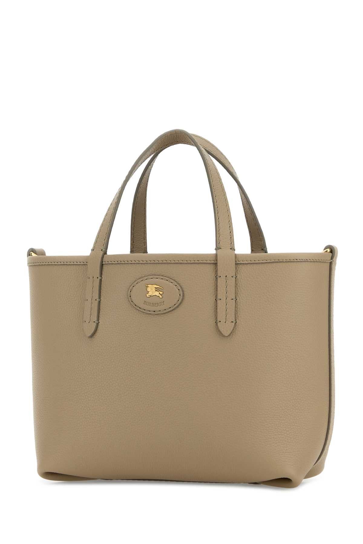 Burberry Dove Grey Leather Mini Bloomsbury Reversible Handbag Size ONE SIZE - 2 Thumbnail
