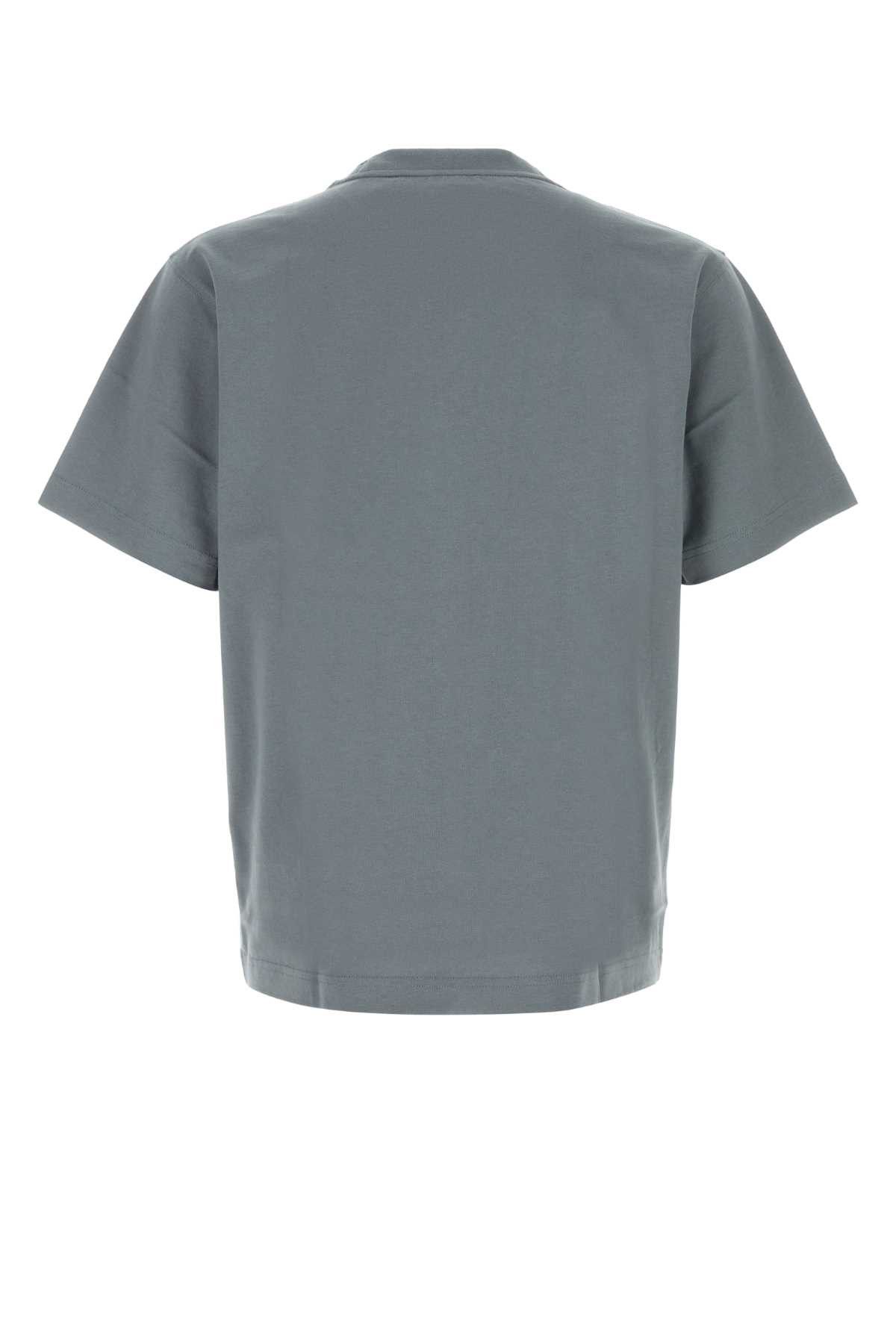 Burberry Dark Grey Cotton T-Shirt Size US L / EU 52-54 / 3 - 2 Thumbnail