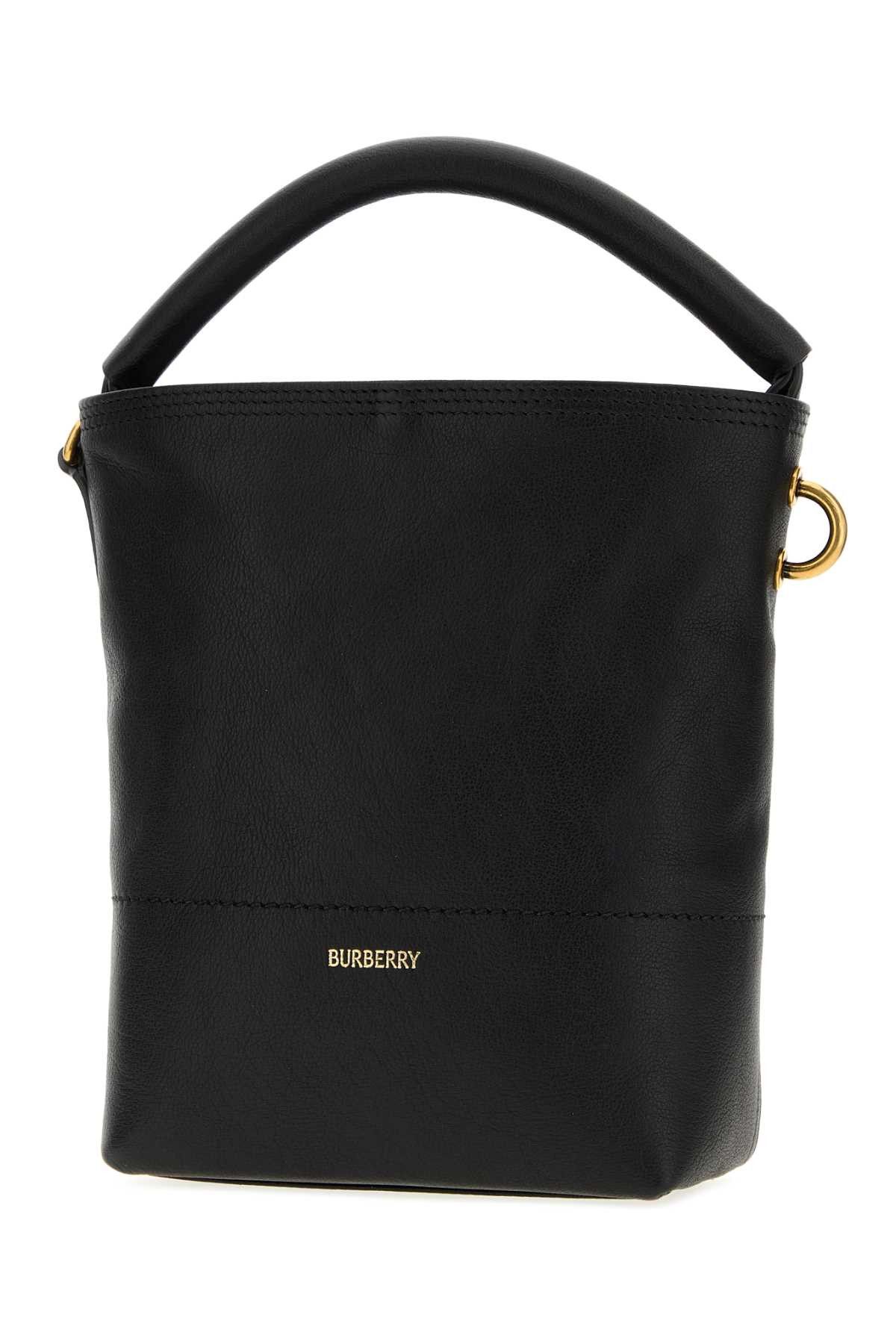 Burberry Black Leather Handbag Size ONE SIZE - 2 Thumbnail