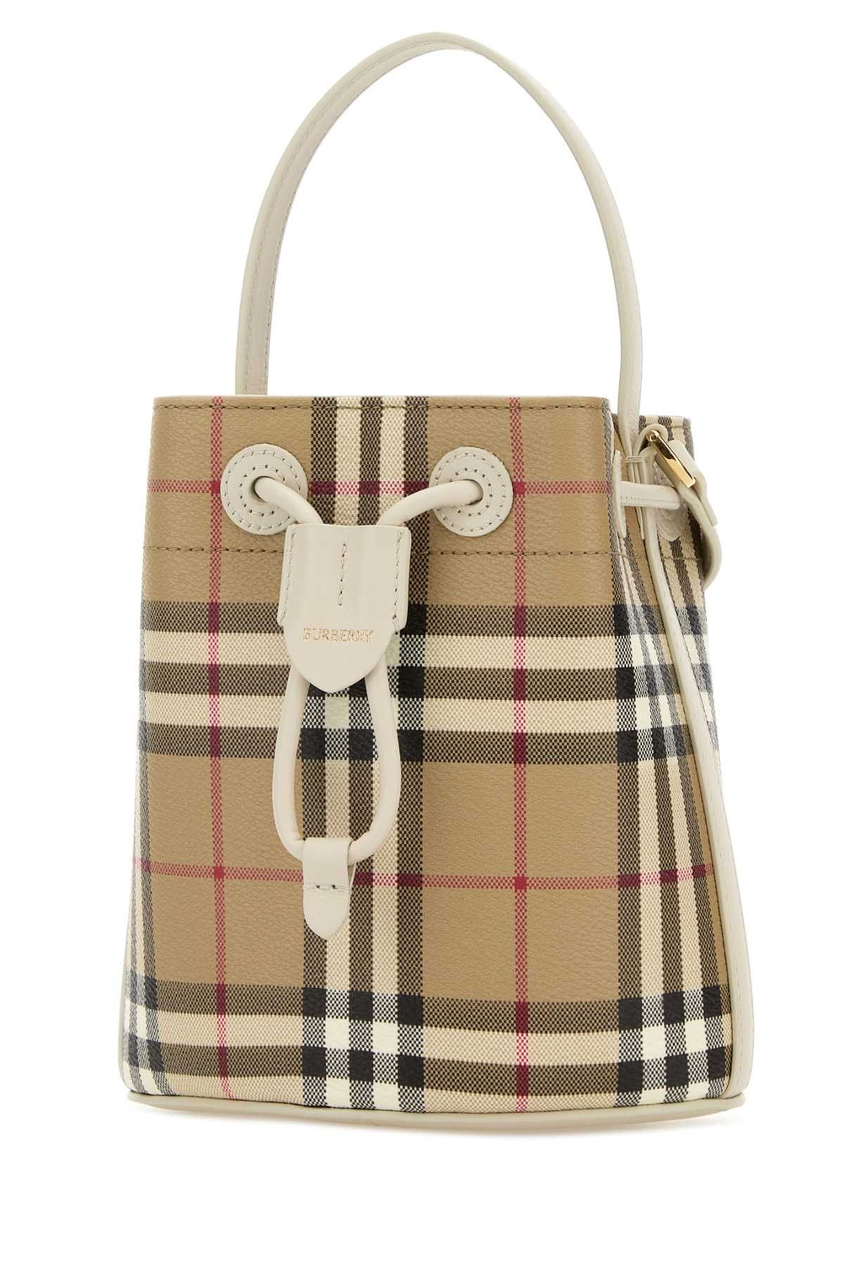 Burberry Printed Canvas Bucket Bag Size ONE SIZE - 2 Thumbnail