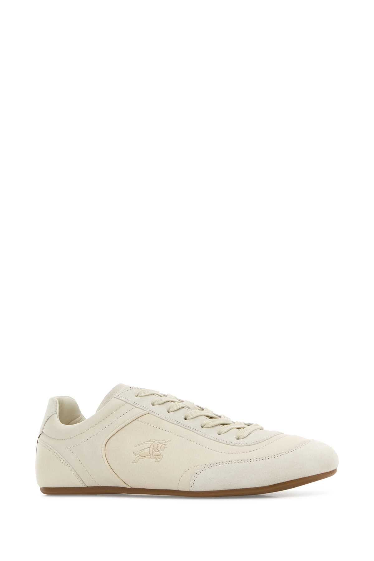 Burberry Ivory Leather Knight Runner Sneakers Size US 11 / EU 44 - 2 Thumbnail