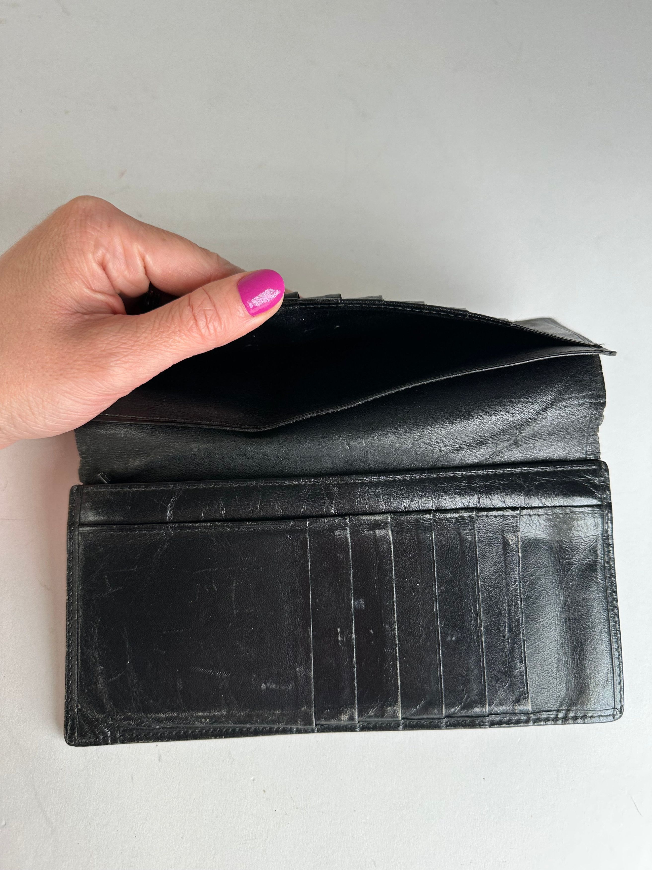 Cartier Vintage Leather ID Holder Black Size ONE SIZE - 5 Thumbnail