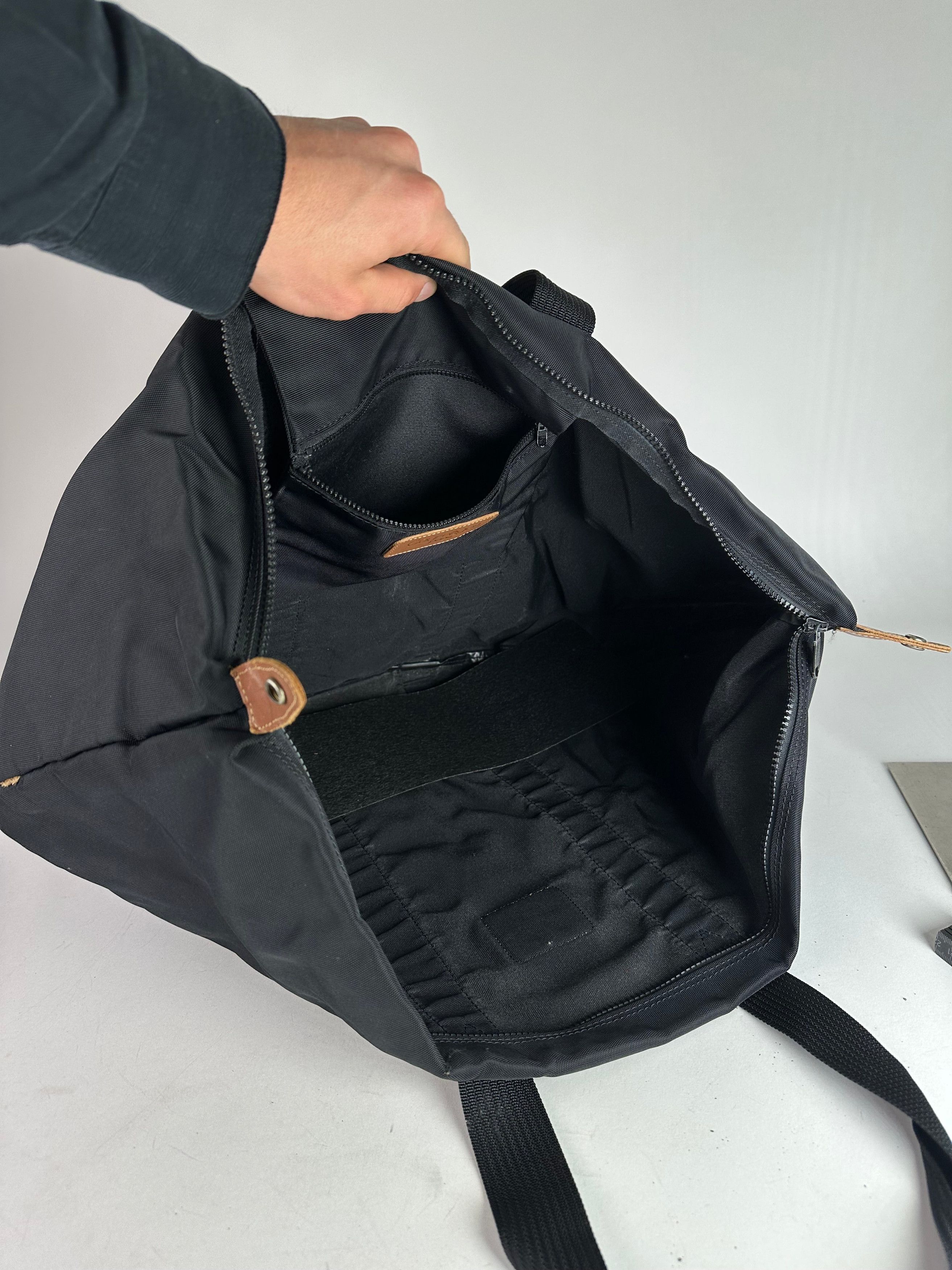 Courreges Vintage Polyester Travel Bag Black Size ONE SIZE - 3 Thumbnail