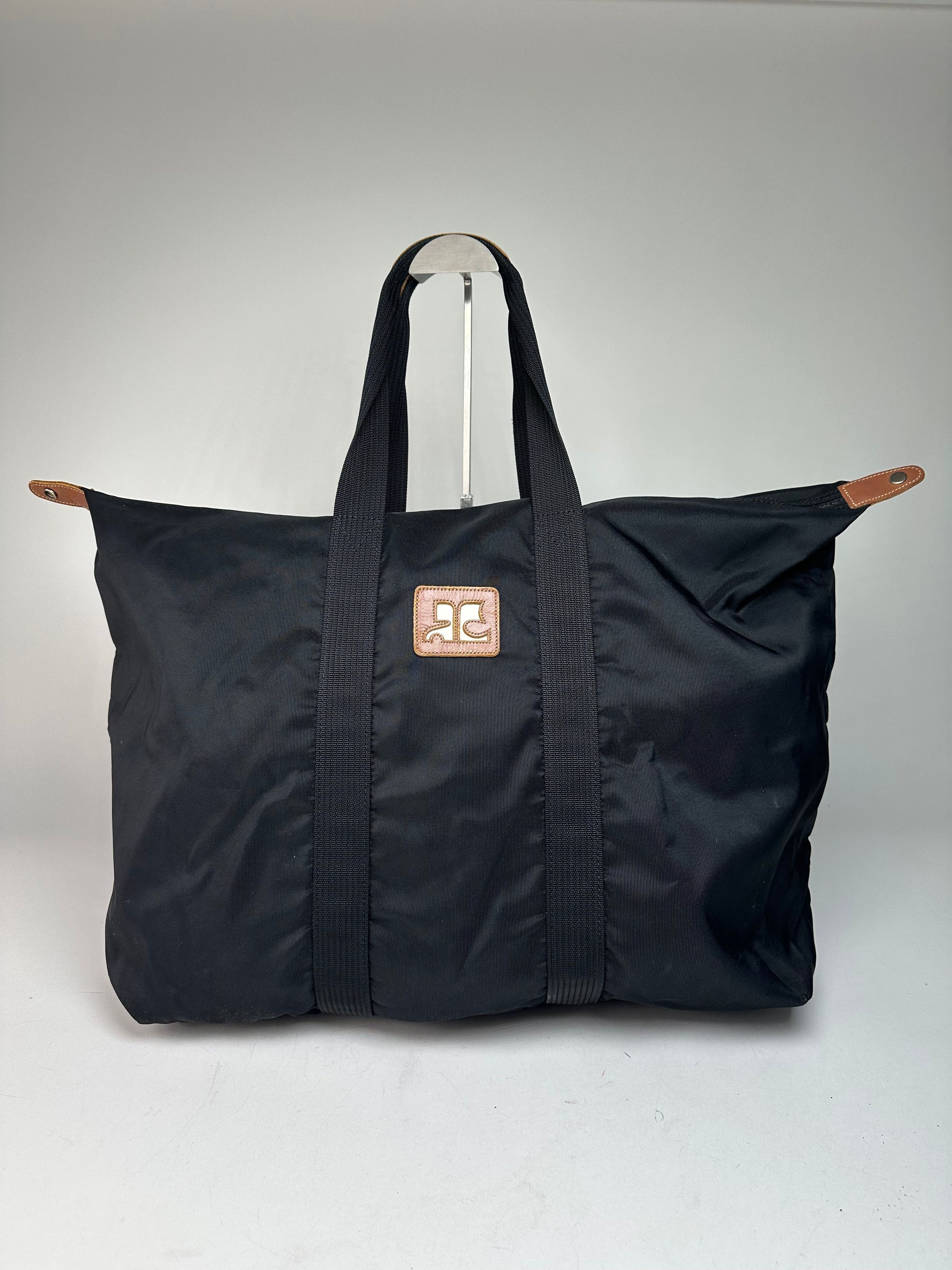 Courreges Vintage Polyester Travel Bag Black Size ONE SIZE - 5 Thumbnail