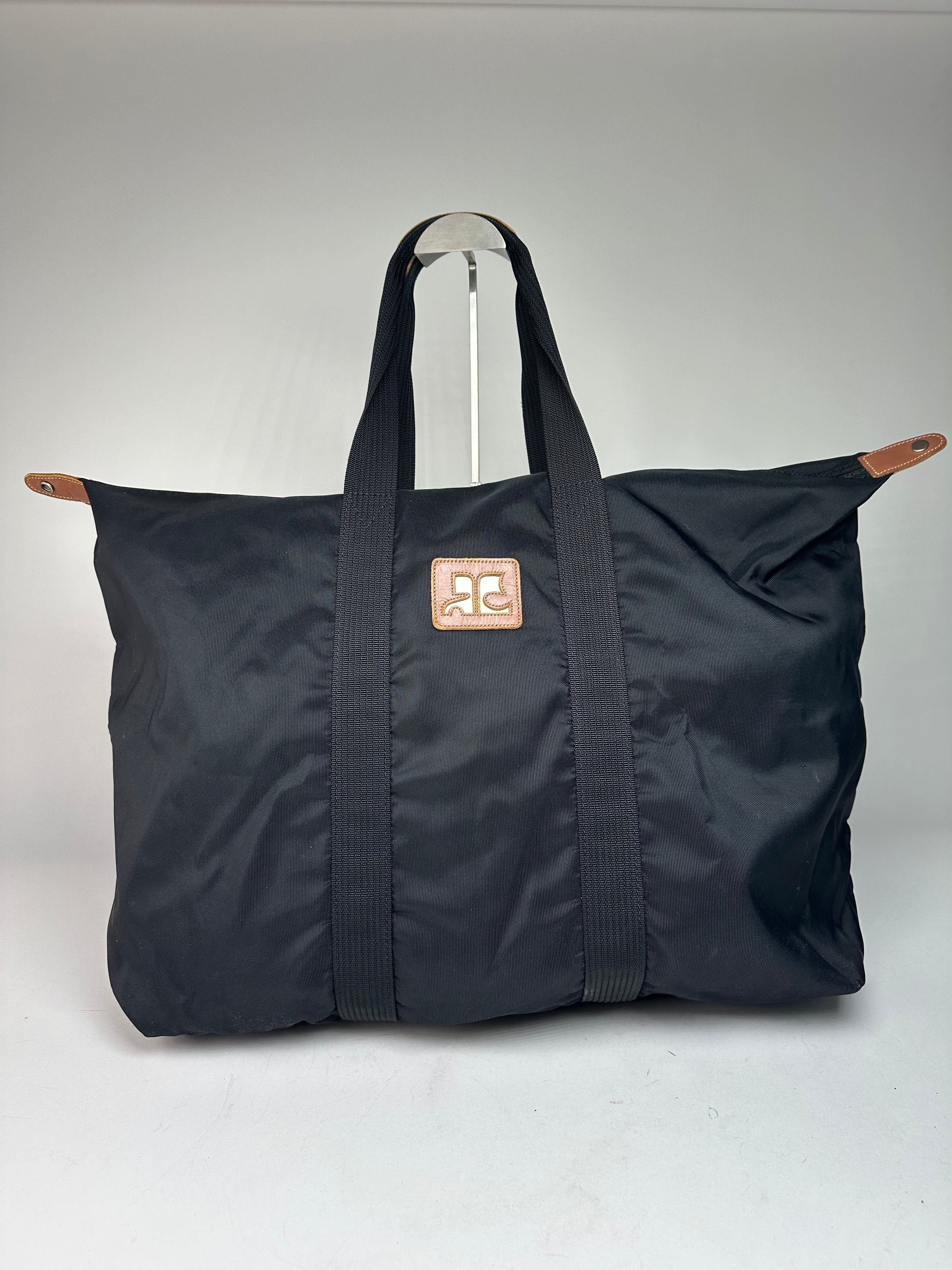 Courreges Vintage Polyester Travel Bag Black Size ONE SIZE - 13 Thumbnail