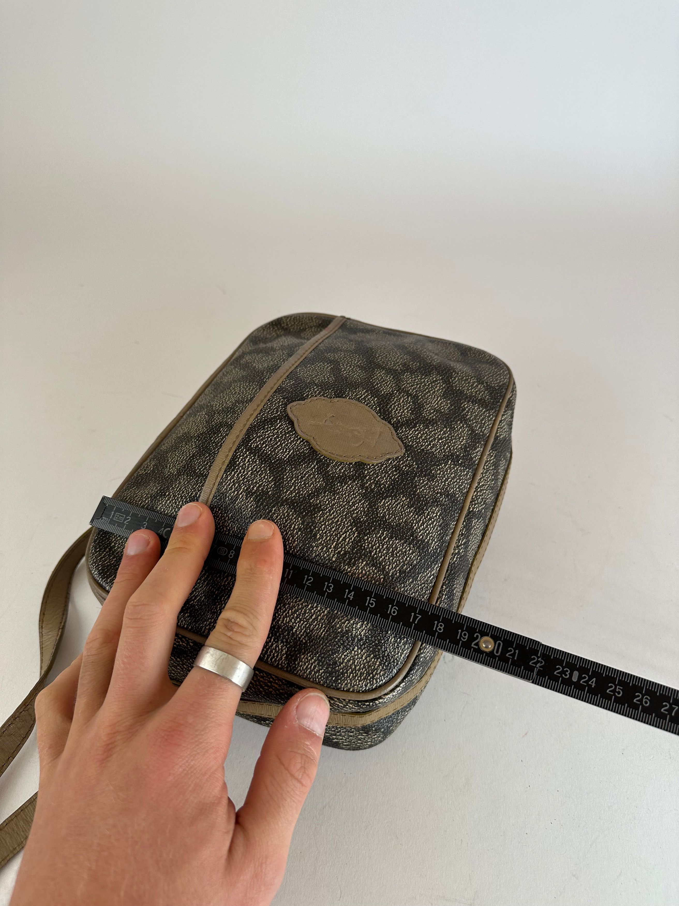 Other Vintage Yves Saint Laurent Leather Shoulder Bag Black Grey B Size ONE SIZE - 13 Thumbnail