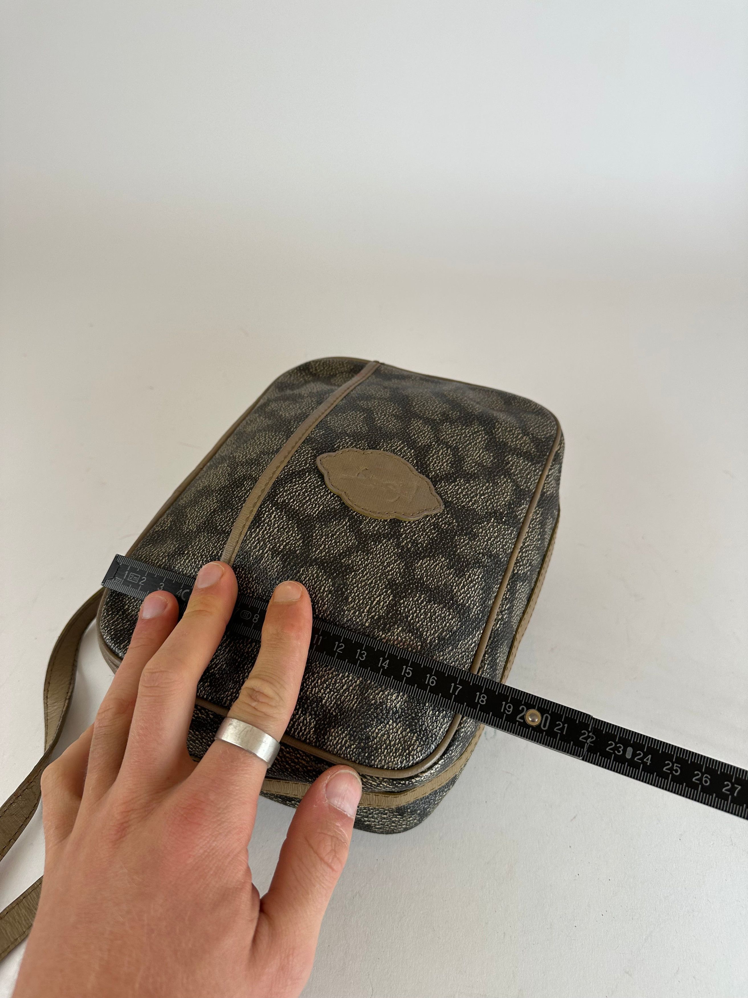 Other Vintage Yves Saint Laurent Leather Shoulder Bag Black Grey B Size ONE SIZE - 12 Thumbnail