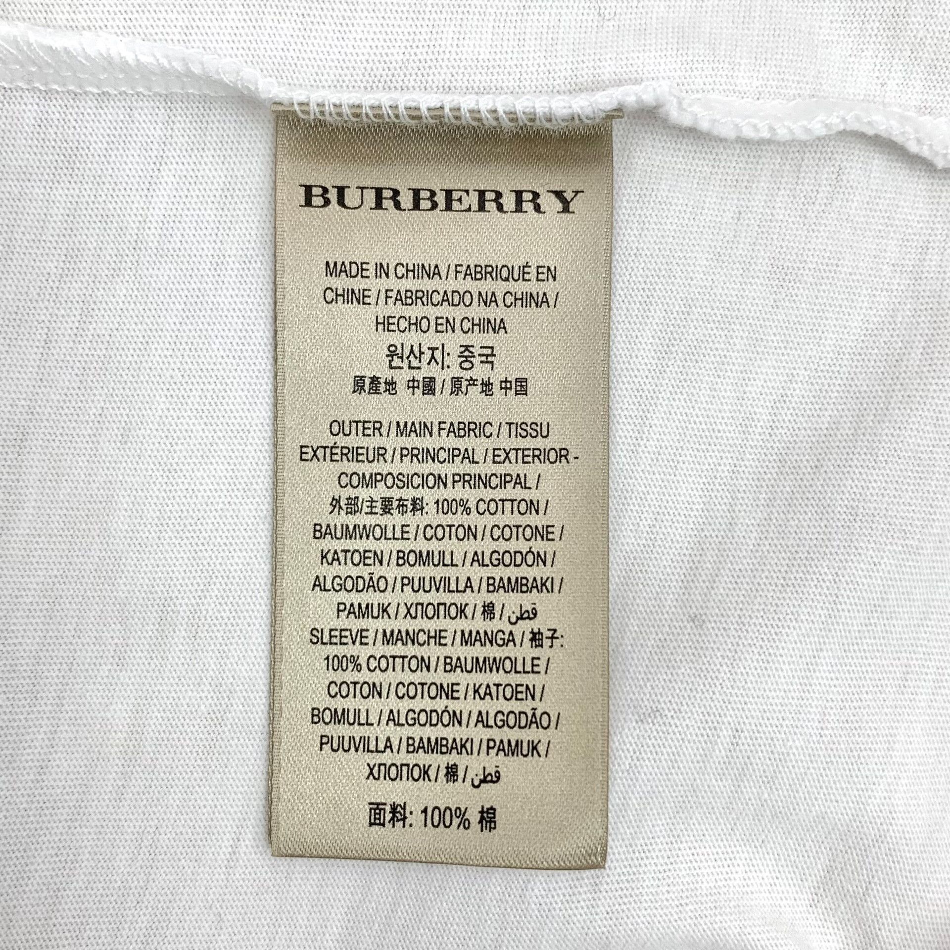 Burberry Burberry Check Sleeve Cotton T-Shirt XS Size US XS / EU 42 / 0 - 6 Thumbnail