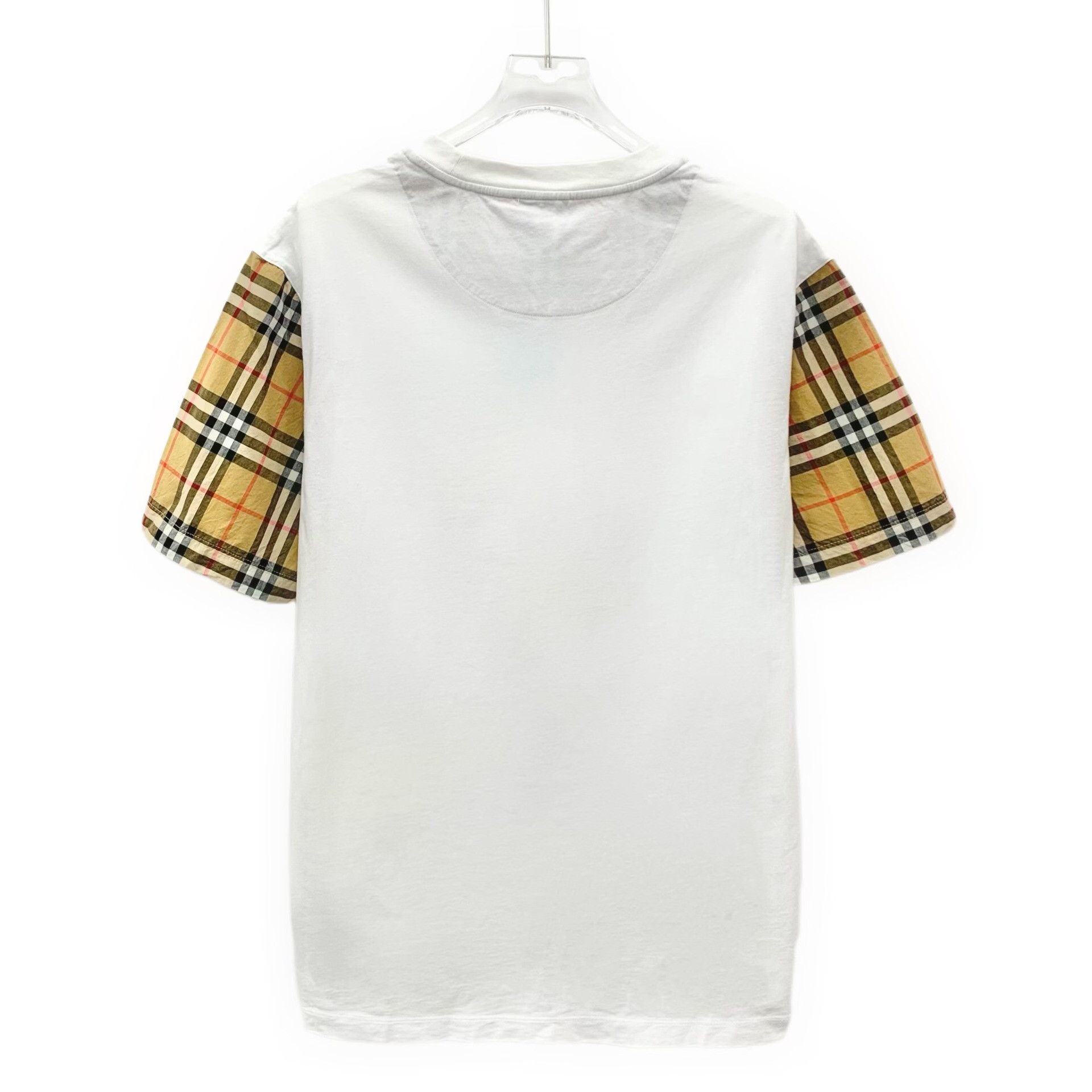 Burberry Burberry Check Sleeve Cotton T-Shirt XS Size US XS / EU 42 / 0 - 2 Thumbnail
