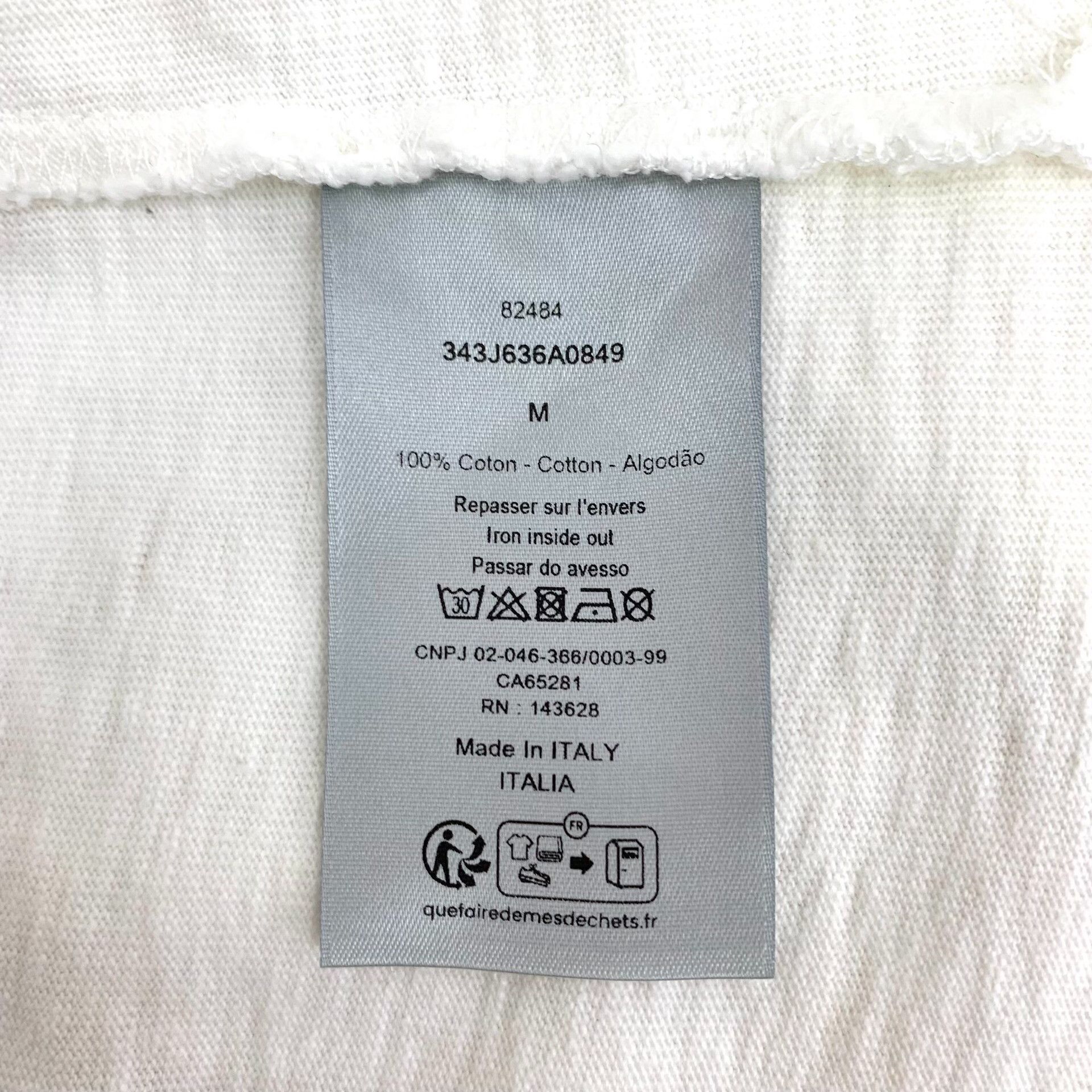 Dior Dior Distressed Couture Logo T-Shirt M Size US M / EU 48-50 / 2 - 8 Thumbnail