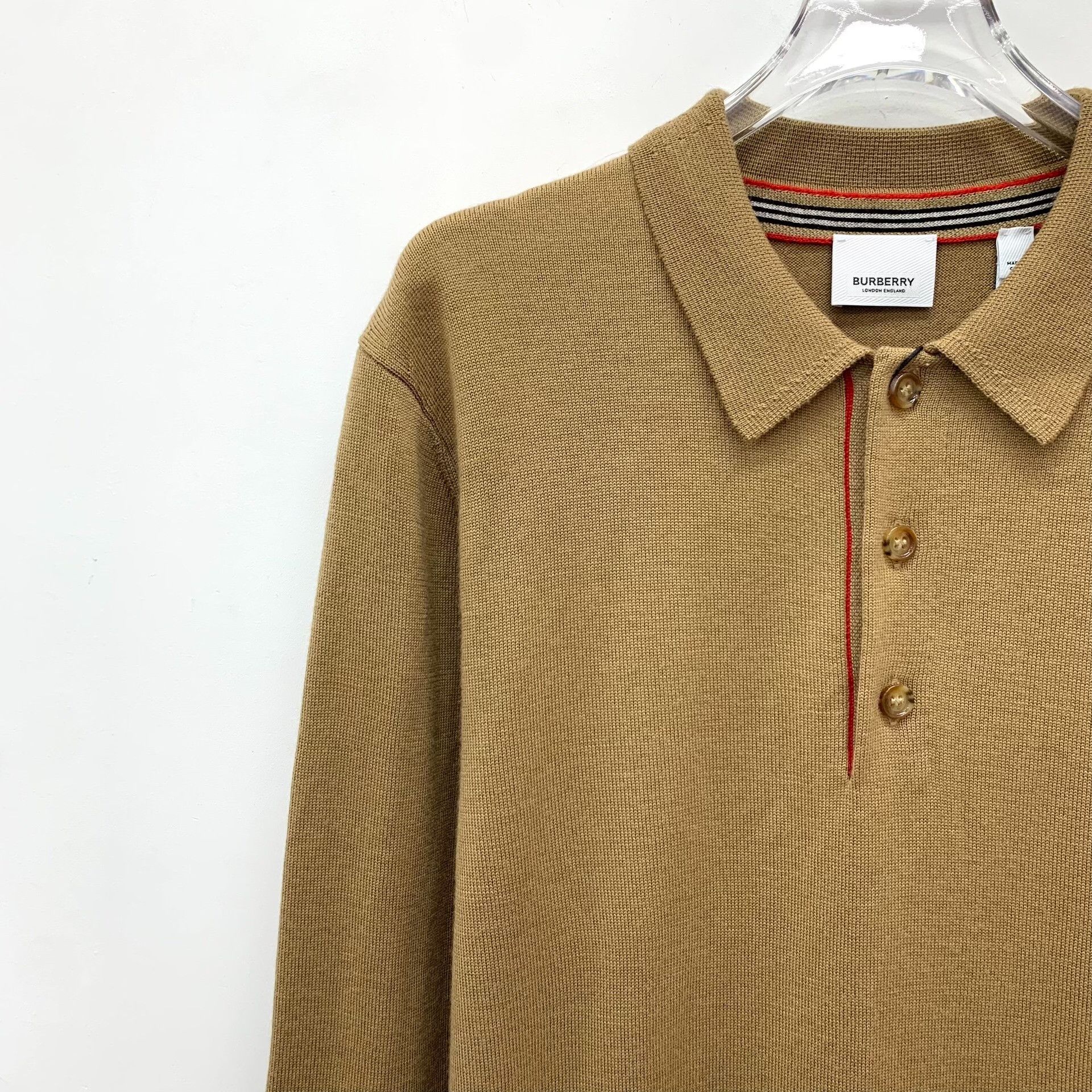 Burberry Burberry Wool Long Sleeve Knit Polo S Size US S / EU 44-46 / 1 - 3 Thumbnail