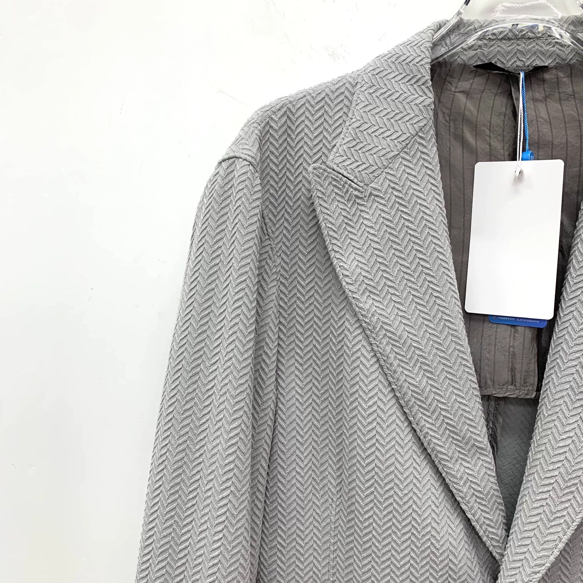 Giorgio Armani Giorgio Armani Upton Chevron Blazer 48 Size 38R - 3 Thumbnail