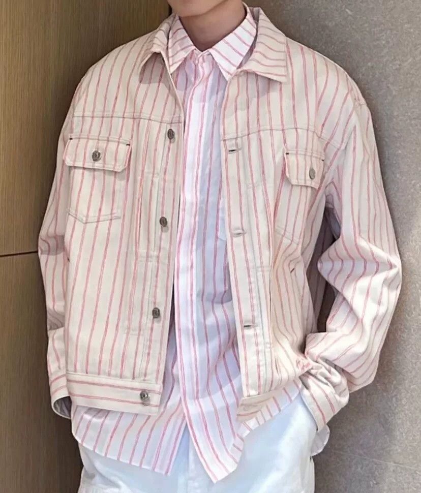Dior Dior Pinstripe Cotton Denim Jacket 52 Size US L / EU 52-54 / 3 - 9 Thumbnail