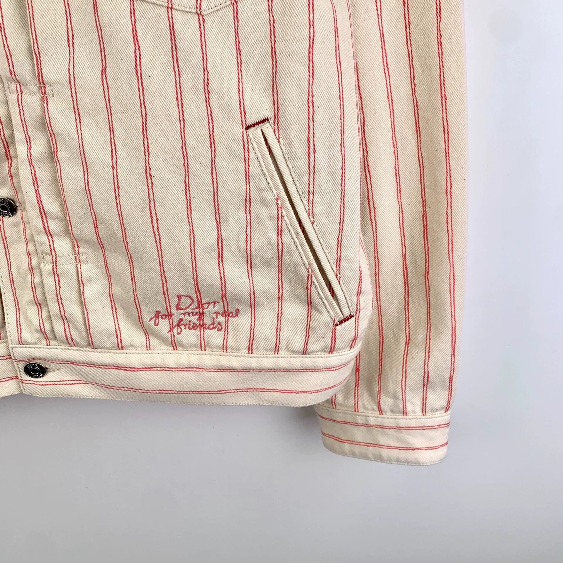 Dior Dior Pinstripe Cotton Denim Jacket 52 Size US L / EU 52-54 / 3 - 4 Thumbnail