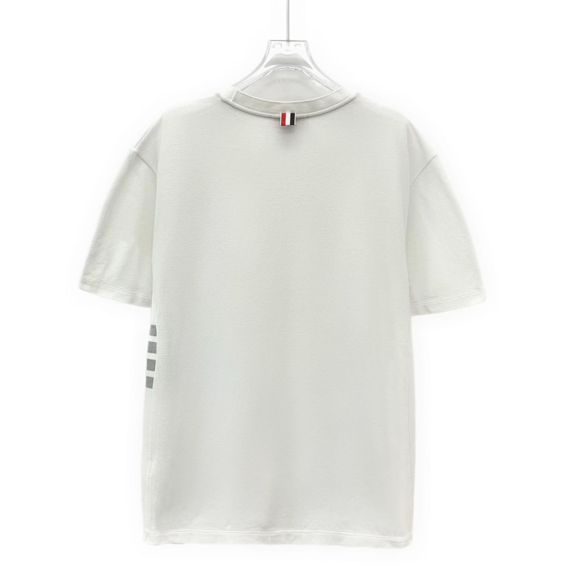 Thom Browne Thom Browne Textured Cotton T-Shirt Size 4 Size US XL / EU 56 / 4 - 2 Thumbnail