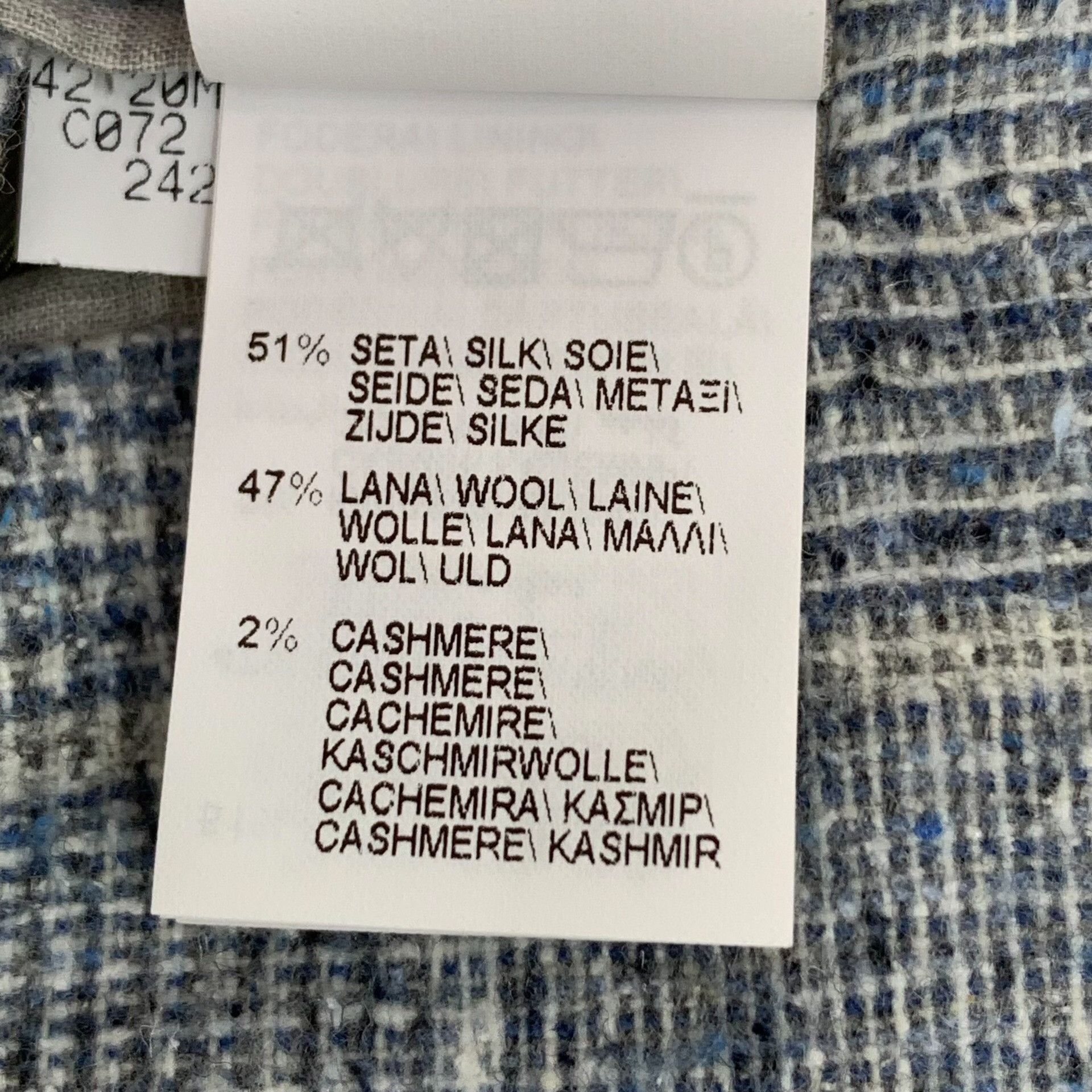 Brunello Cucinelli Brunello Cucinelli Checked Silk Blend Blazer 46 Size 36R - 8 Thumbnail