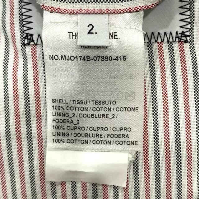 Thom Browne Thom Browne 4-Bar Cotton Twill Jacket Size 2 Size US M / EU 48-50 / 2 - 8 Thumbnail