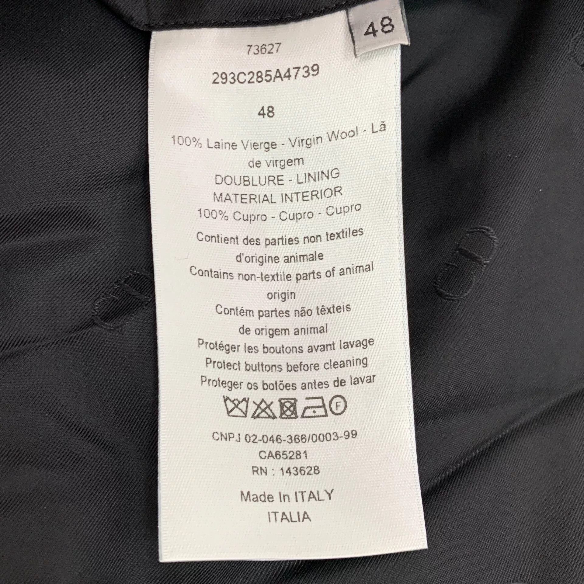 Dior Dior Wool Double-Breasted Blazer 48 Size 38R - 6 Thumbnail