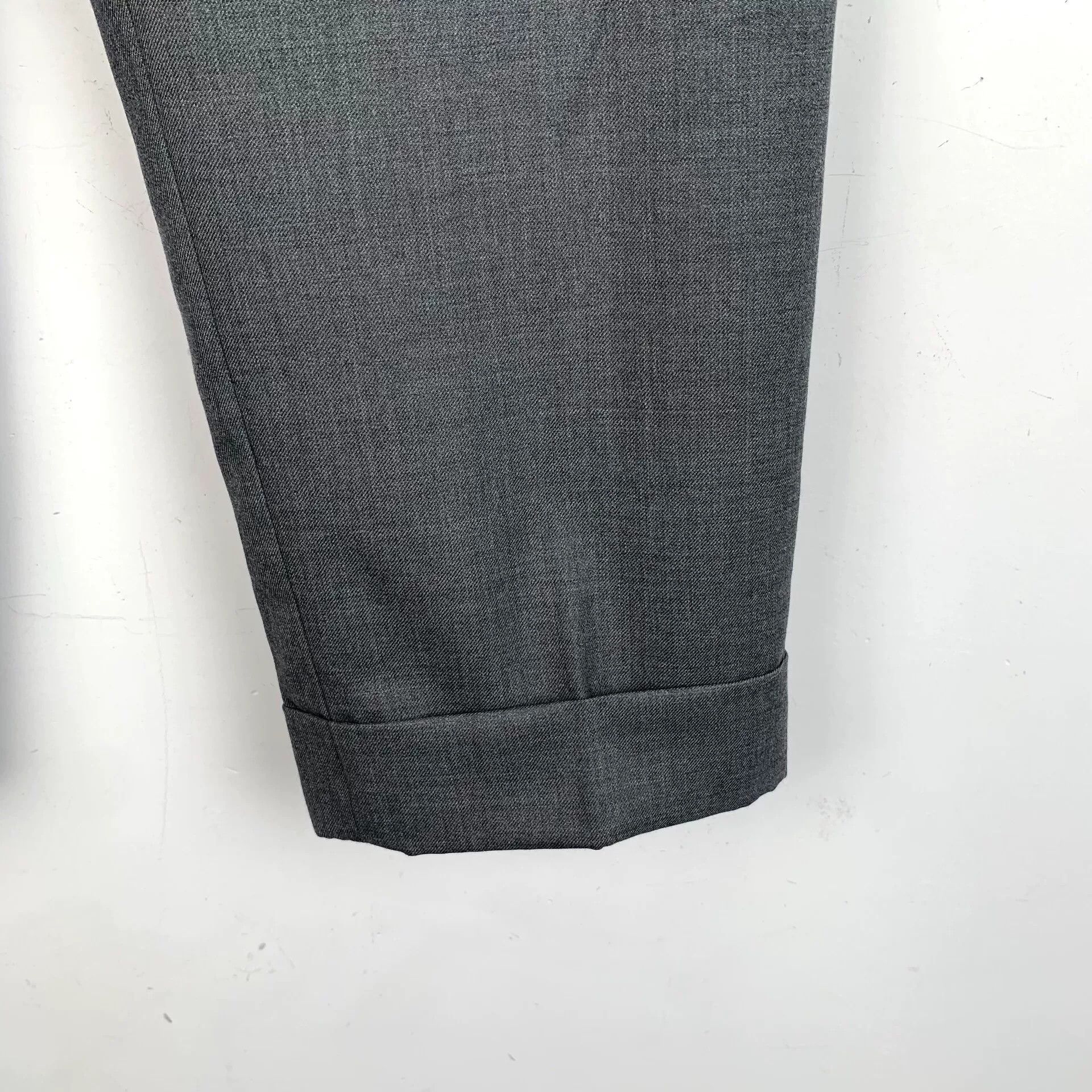 Thom Browne Thom Browne Gray Wool Trousers Size 44 Size US 28 / EU 44 - 4 Thumbnail