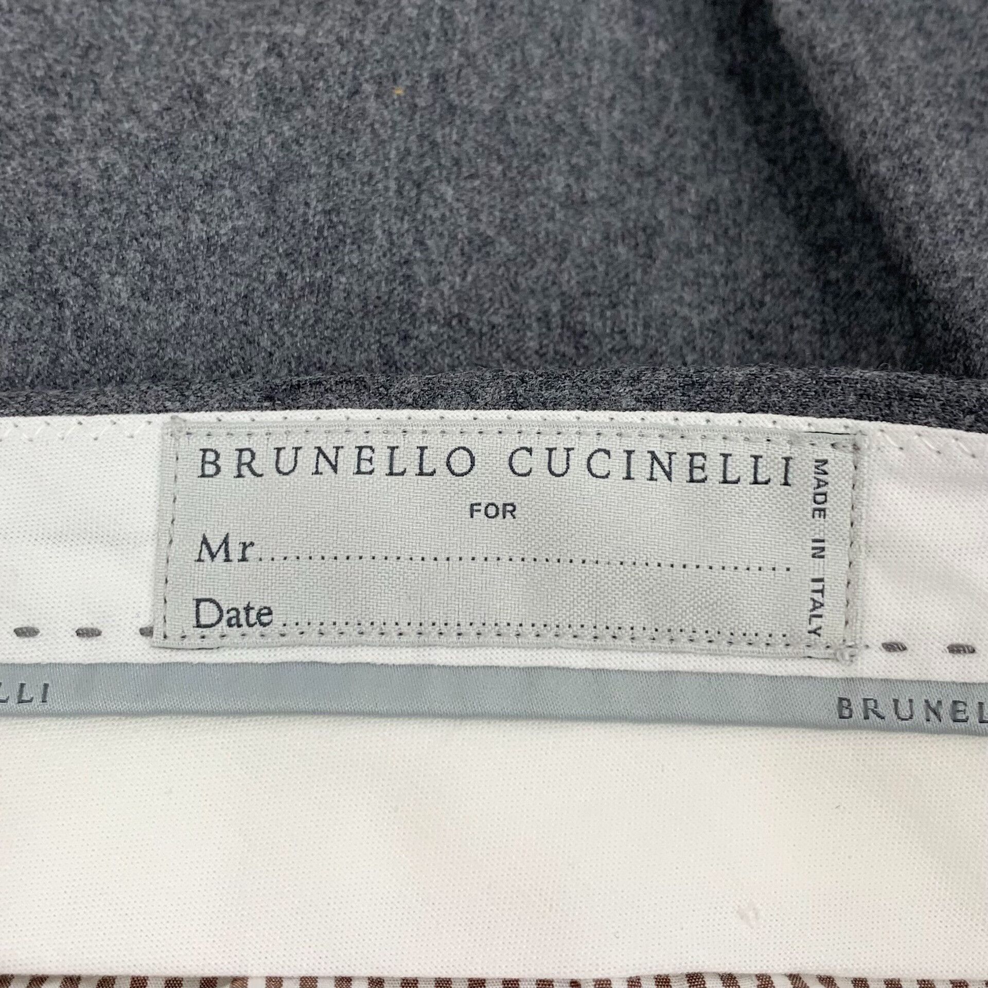 Brunello Cucinelli Brunello Cucinelli Virgin Wool Trousers 46 Size US 30 / EU 46 - 6 Thumbnail