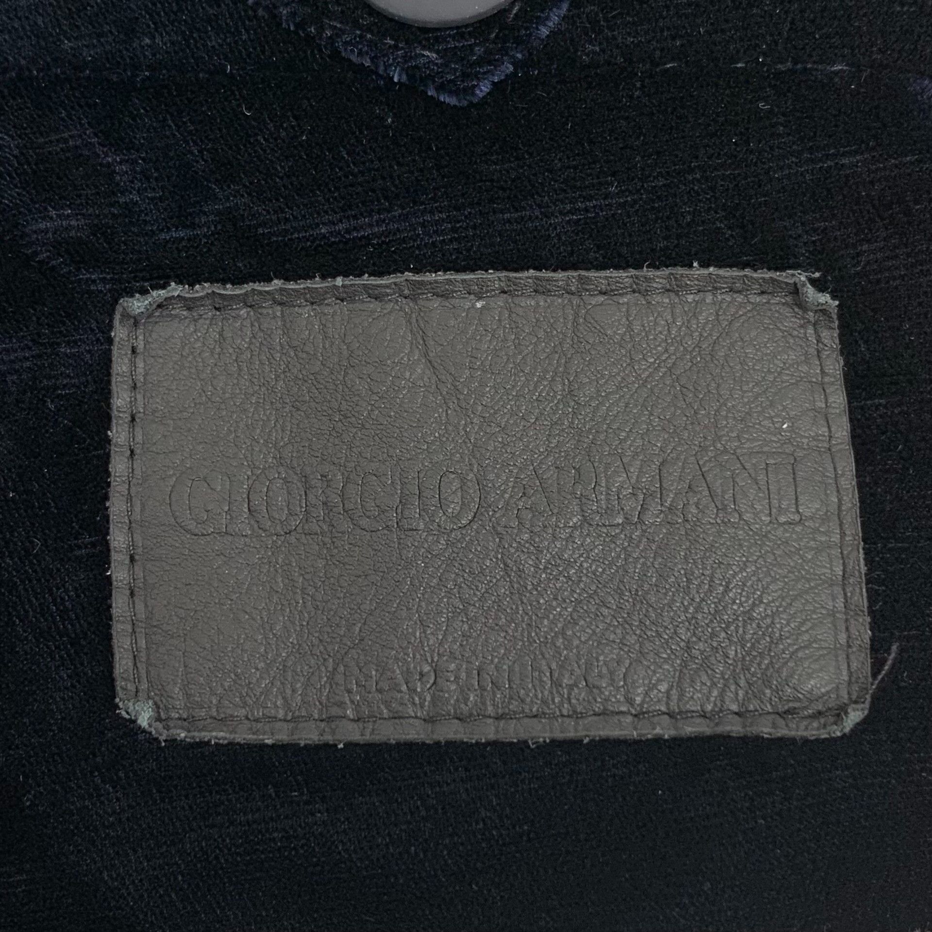Giorgio Armani Giorgio Armani Velvet Logo Suit Size 50/48 Size 40R - 8 Thumbnail