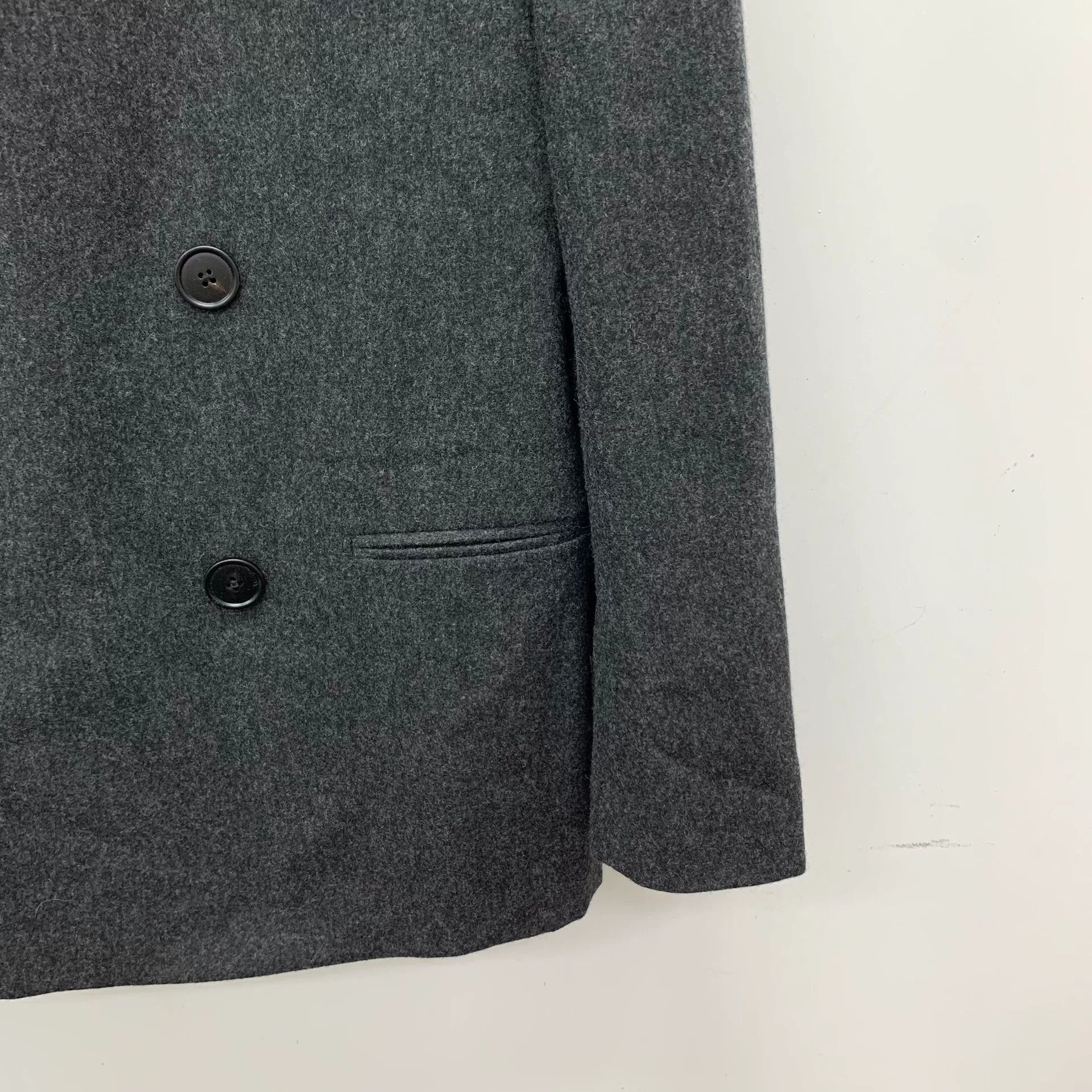 Hermes Hermes Wool Lambskin Trim Double Breasted Blazer 36R Size 36R - 4 Thumbnail