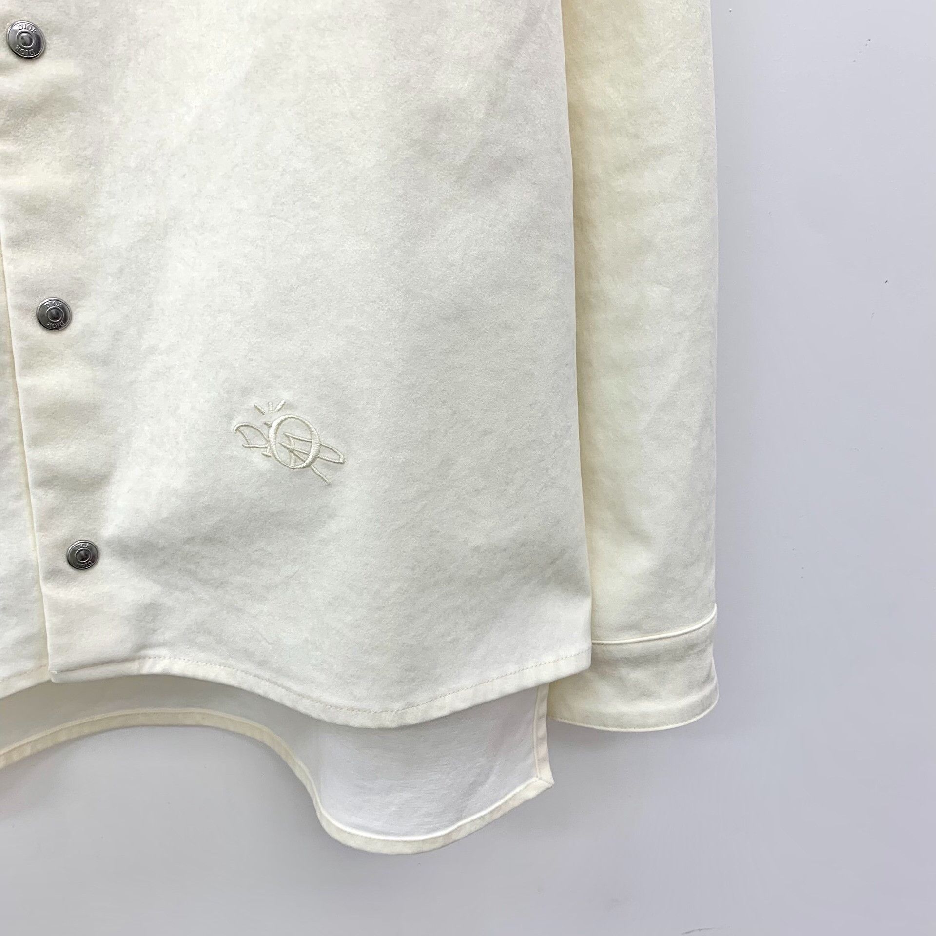 Dior Dior Embroidered Cotton Button Up Shirt Size 50 Size US M / EU 48-50 / 2 - 4 Thumbnail