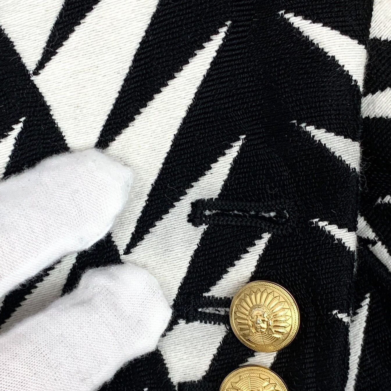 Balmain Balmain Geometric Pattern Double Breasted Blazer 40 Size M / US 6-8 / IT 42-44 - 7 Thumbnail