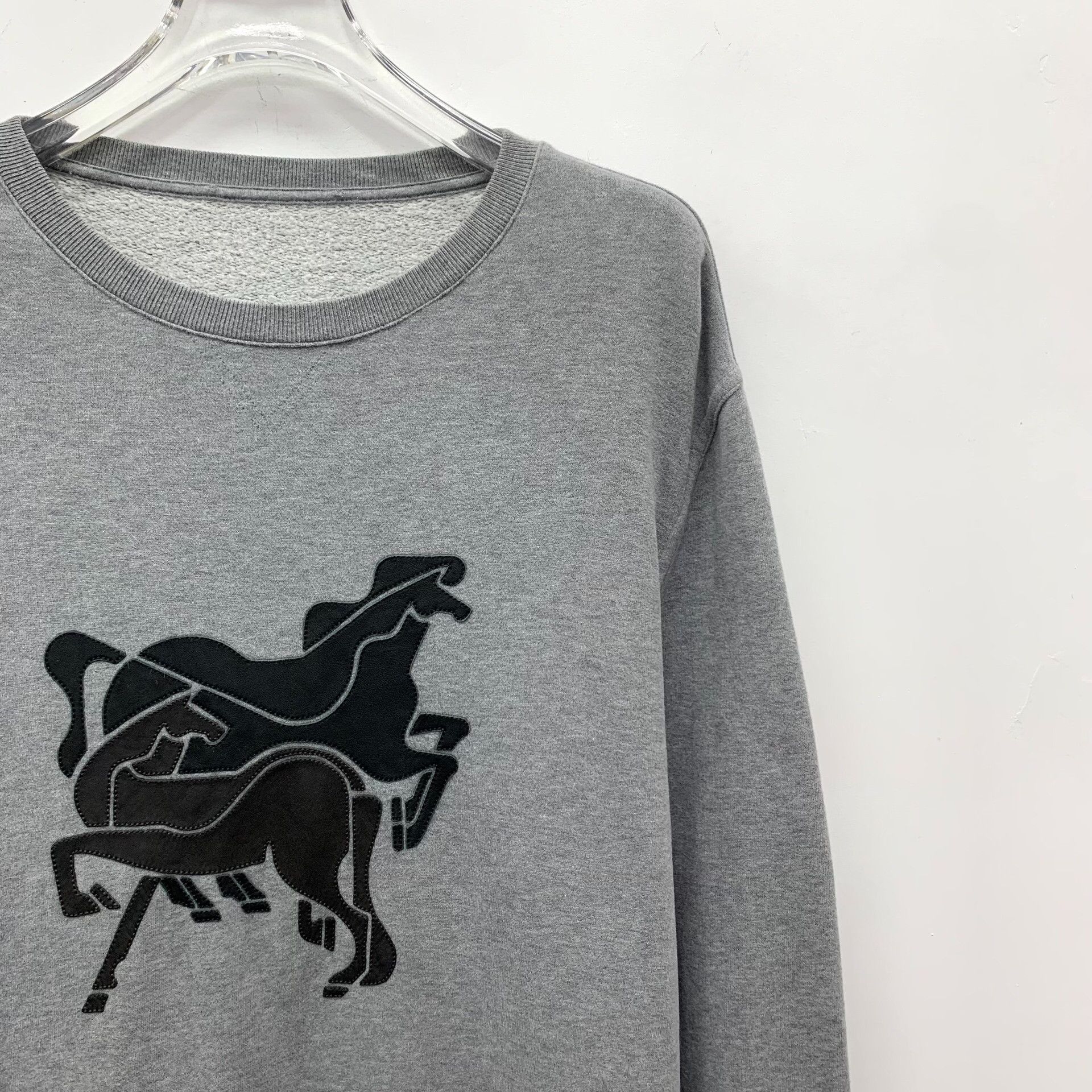 Hermes Hermes Horse Leather Patch Sweatshirt Size M Size US M / EU 48-50 / 2 - 3 Thumbnail