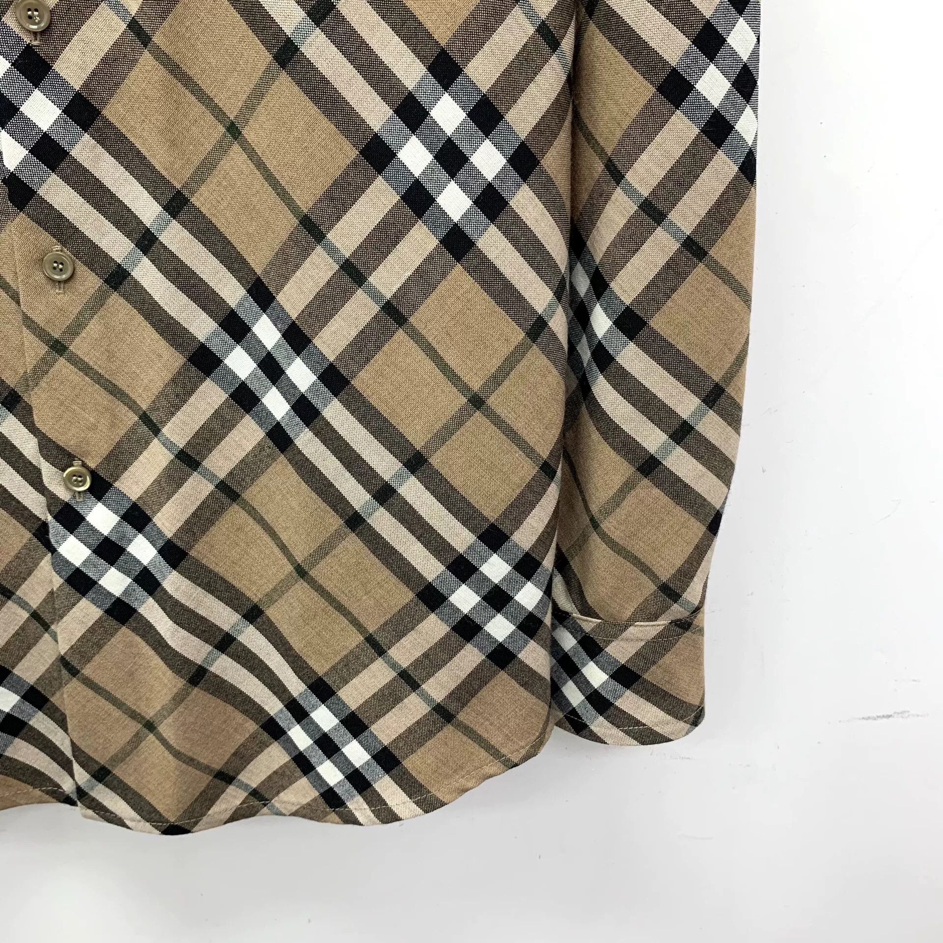 Burberry Burberry Nova Check Wool Blend Shirt IT 38 Size XS / US 0-2 / IT 36-38 - 4 Thumbnail