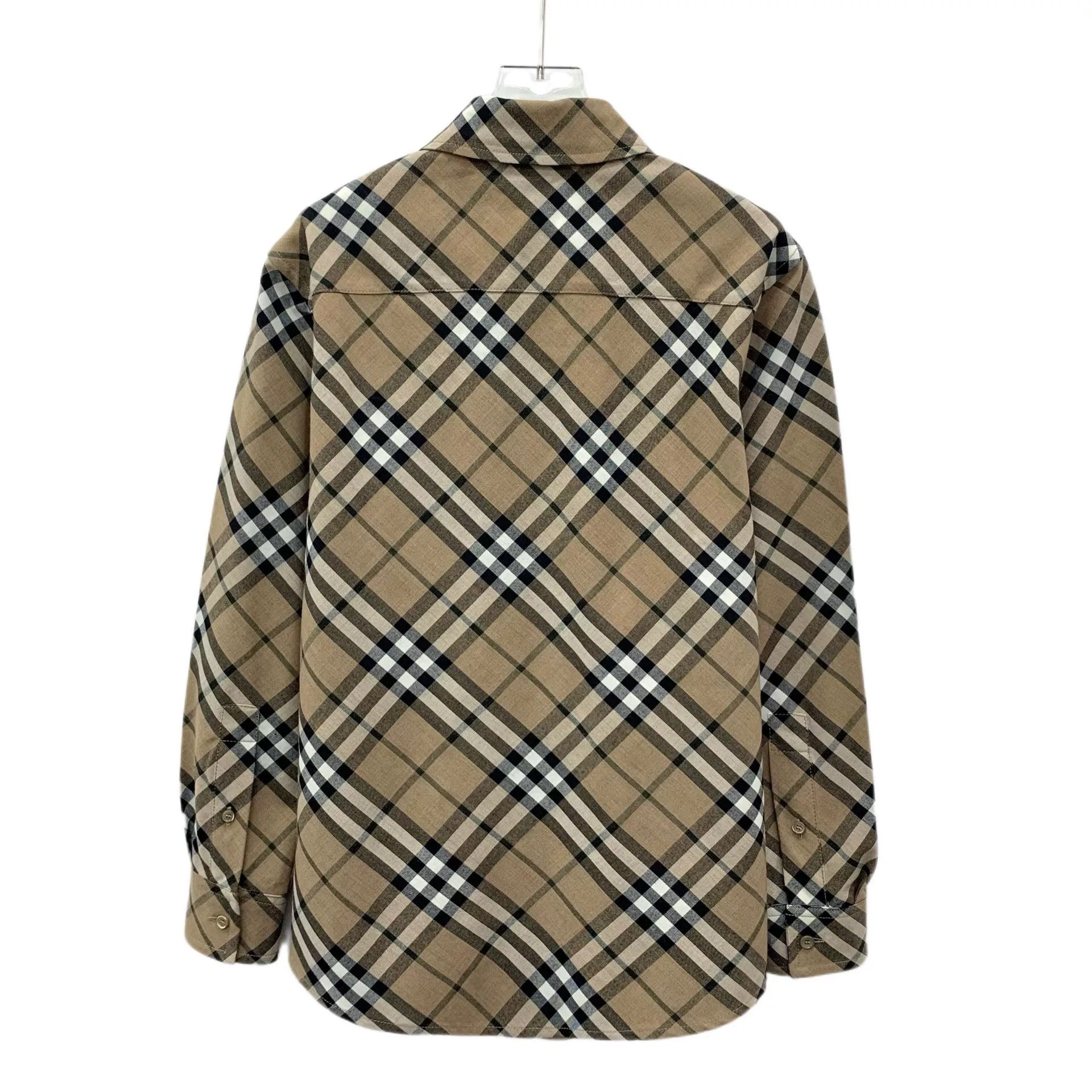 Burberry Burberry Nova Check Wool Blend Shirt IT 38 Size XS / US 0-2 / IT 36-38 - 2 Thumbnail