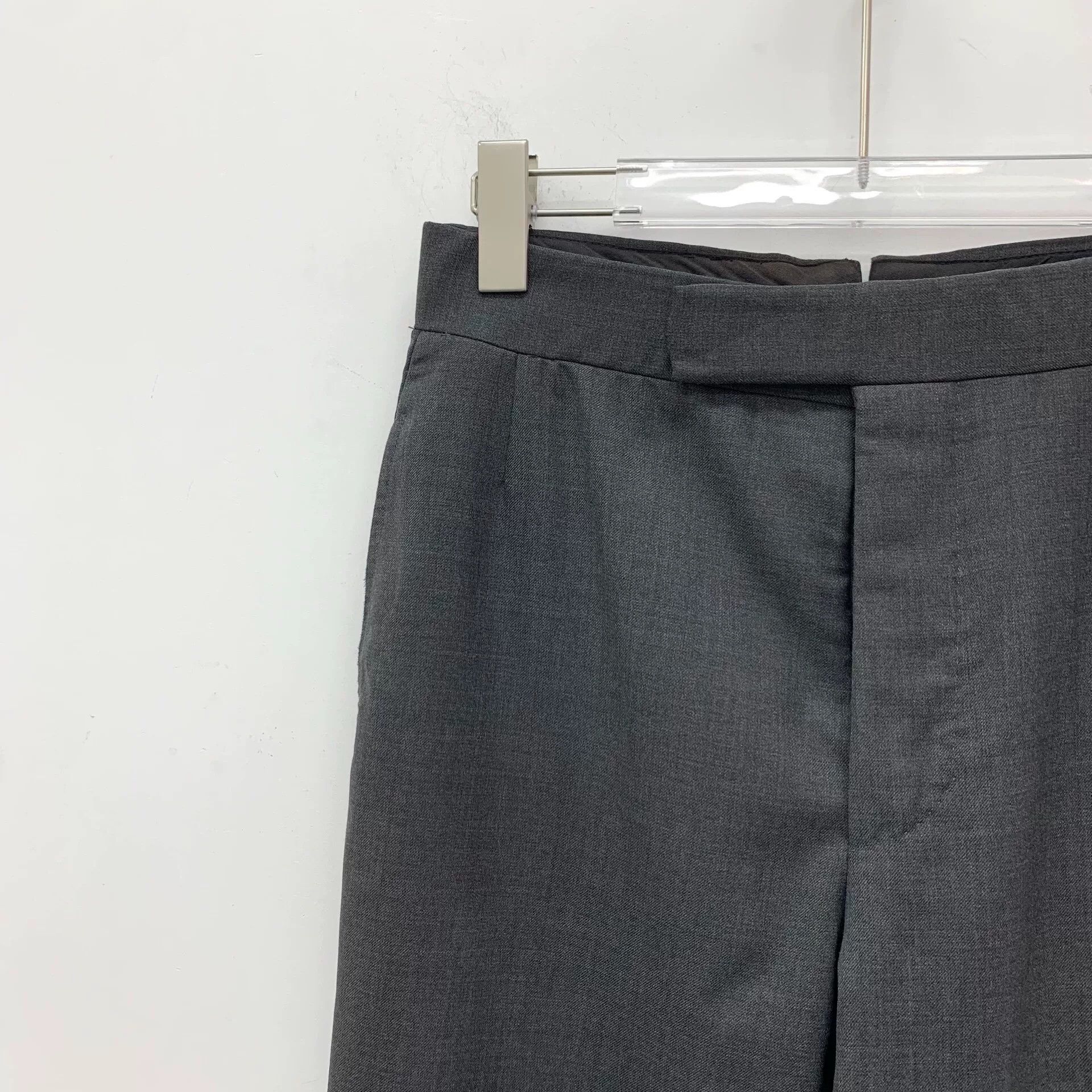 Thom Browne Thom Browne Gray Wool Trousers Size 0 Size US 30 / EU 46 - 3 Thumbnail